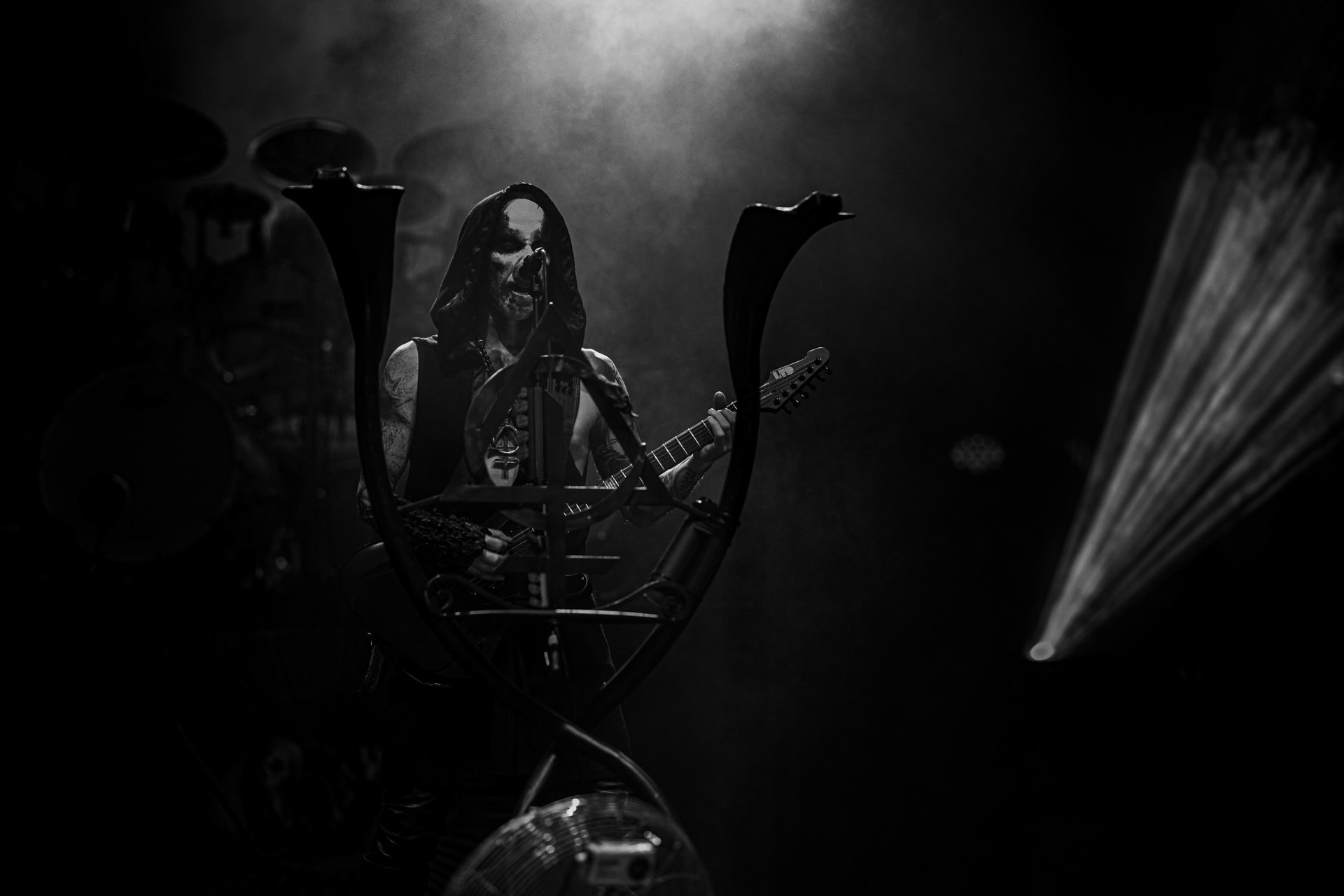 19.10.2022 BEHEMOTH - The European Siege 2022,Adam Nergal Darski - wokal, gitara,Zbigniew Inferno Prominski - perkusja,Tomasz Orion Wroblewski - bass,Patryk Seth Sztyber gitara,Spodek Katowice Poland,fot. Andrzej Wasilkiewicz/Reporter