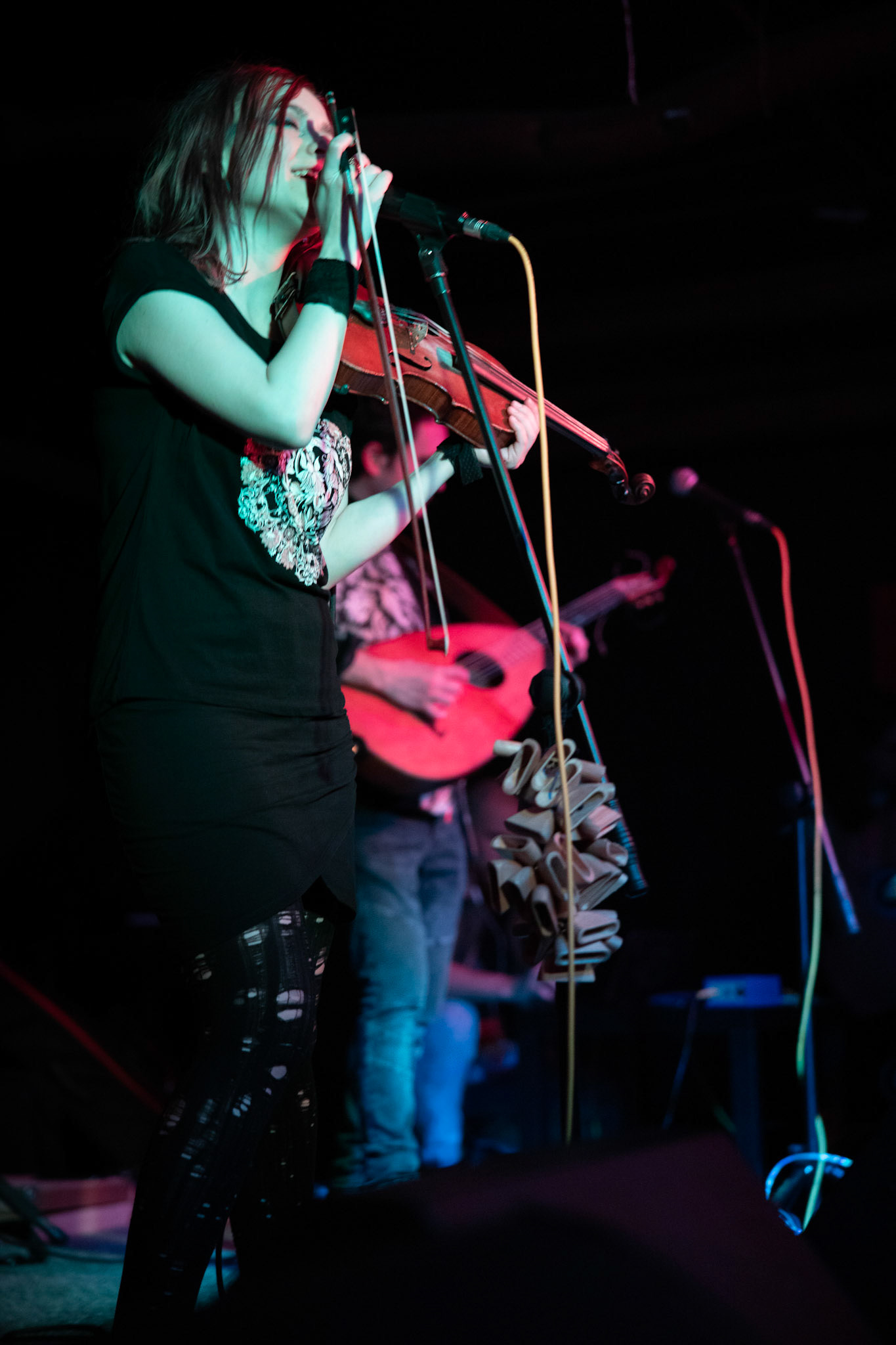 Żywiołak - biometal, folk, ethno sound,
Robert Jaworski - fidel renesansowa, wokal, lira korbowa,
Kamil Strzyżewski - gitara basowa, lutnia,
Wiktoria Kwiatkowska - śpiew, 
Zuza Ciszewska - śpiew, skrzypce,
Michał Lange - perkusja,
Szyszka Leśna - skrzypce ,wokal wspomagający,
Warszawa, klub Potok Drugi Dom Ludzi Rocka,
fot. Andrzej kaziq Wasilkiewicz