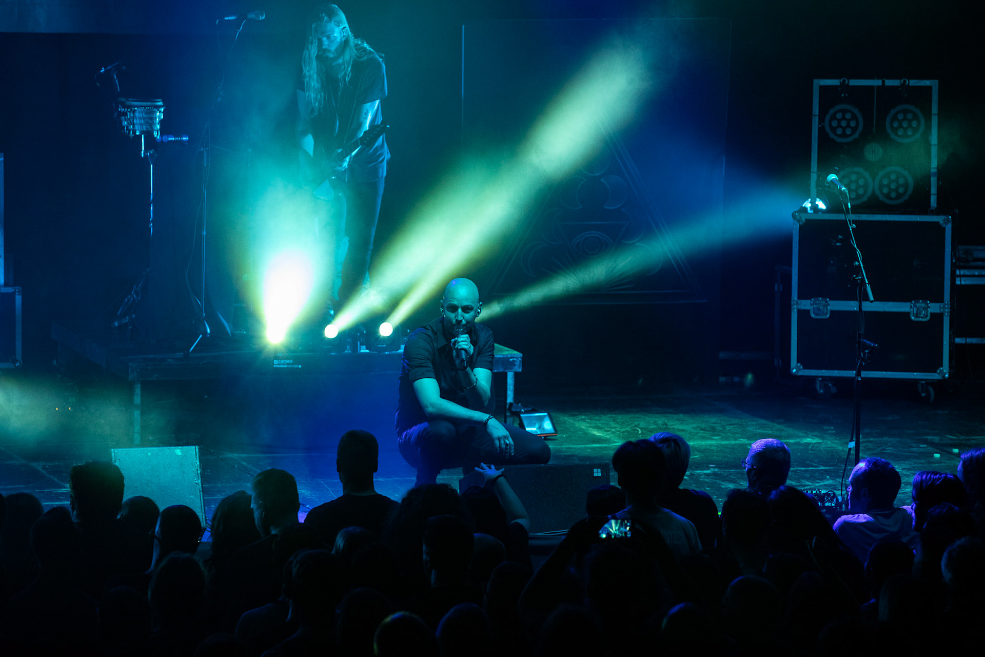 SOEN - Szwecja, rock progresywny, progmetal.  Stefan Stenberg – Bass
Cody Ford – Guitar
Lars Åhlund – Keys, guitar
Joel Ekelöf – Vocals
Martin Lopez – Drums, percussion
Knock Out Productions
Progresja Warszawa. fot. Andrzej Wasilkiewicz/Reporter