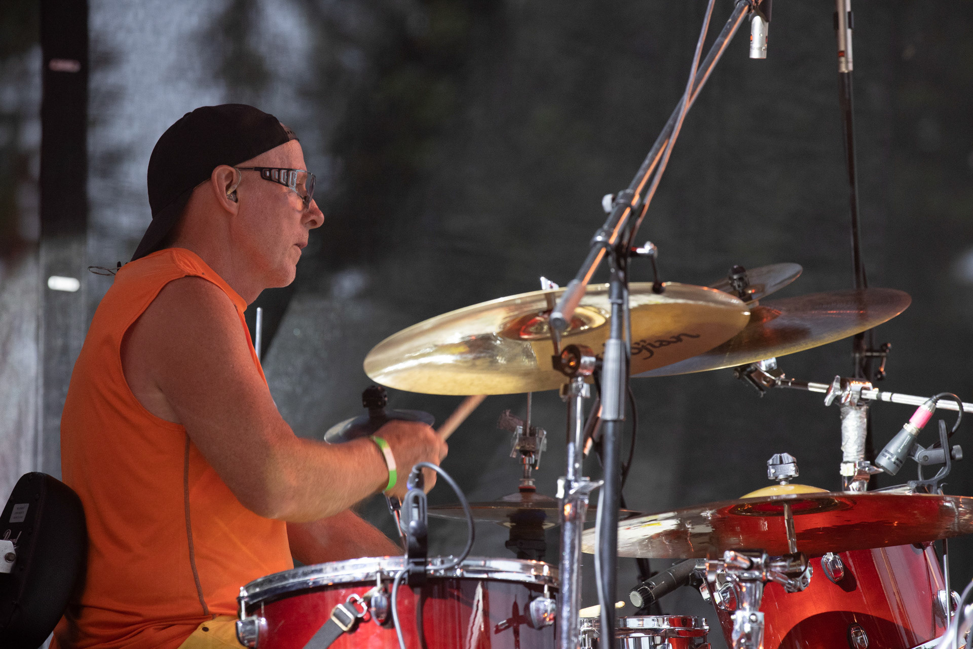 Elektryczne Gitary - koncert Zacieralia w warszawskiej Progresji.Gramy Do Woli - Warszawa, Progresja.n/z Leon Paduch – perkusja,Fot. Andrzej Wasilkiewicz/Reporter