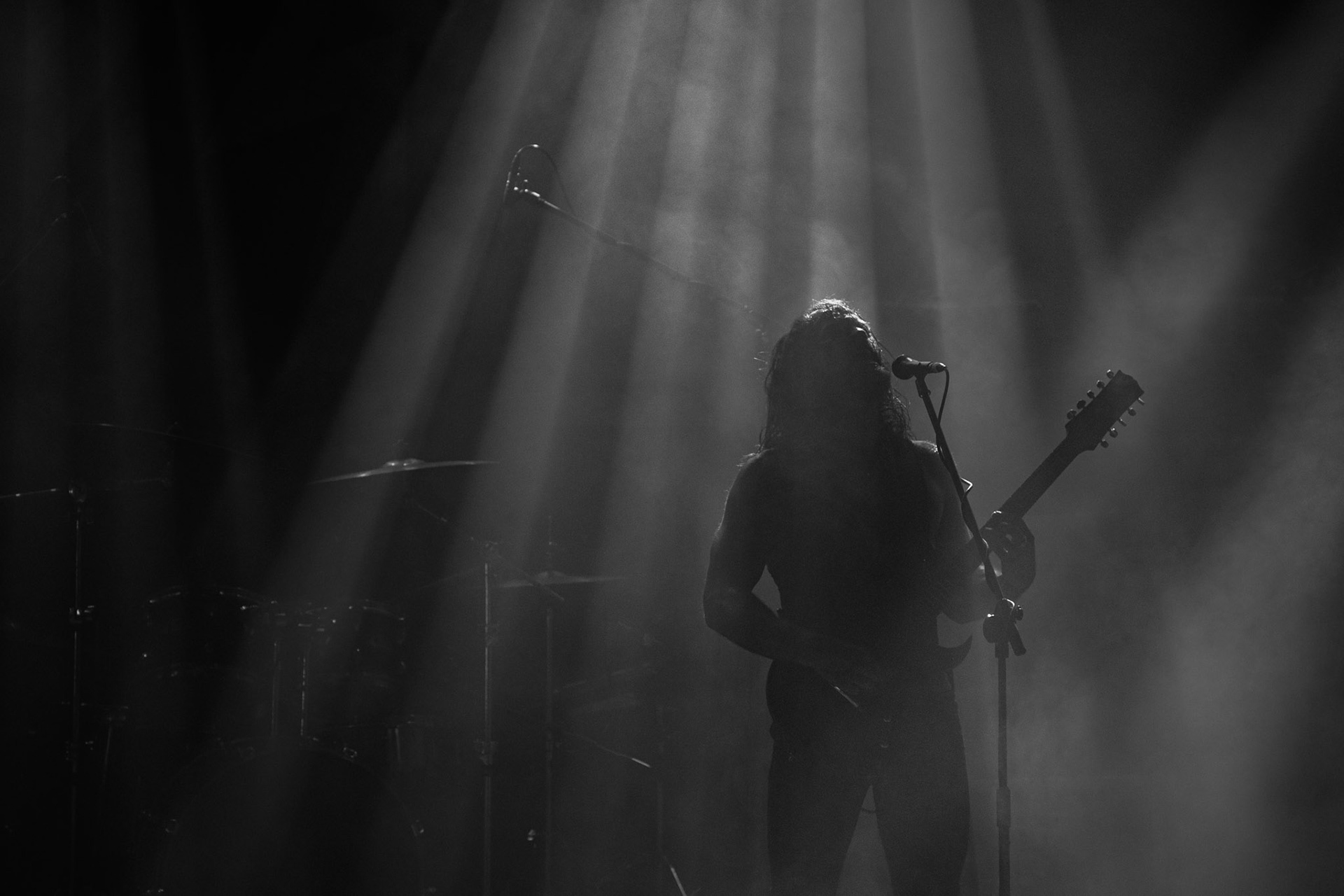 15.12.2019 koncert szwajcarskiego zespołu Bölzer, Merry Christless 2019, Warszawa Klub Progresja,
black metal, death metal,
n/z KzR Okoi Therry Jones – wokal, guitara,
n/z HzR Fabian Wyrsch – perkusja,
New Aeon Musick, Knock Out Productions
fot. Andrzej Wasilkiewicz/REPORTER