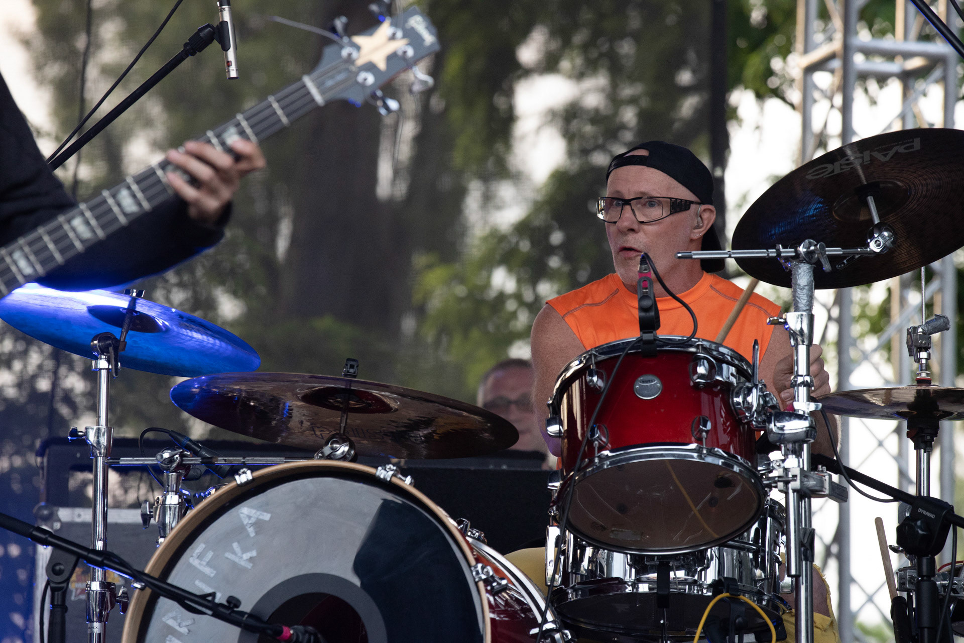 Elektryczne Gitary - koncert Zacieralia w warszawskiej Progresji.Gramy Do Woli - Warszawa, Progresja.n/z Leon Paduch – perkusja,Fot. Andrzej Wasilkiewicz/Reporter