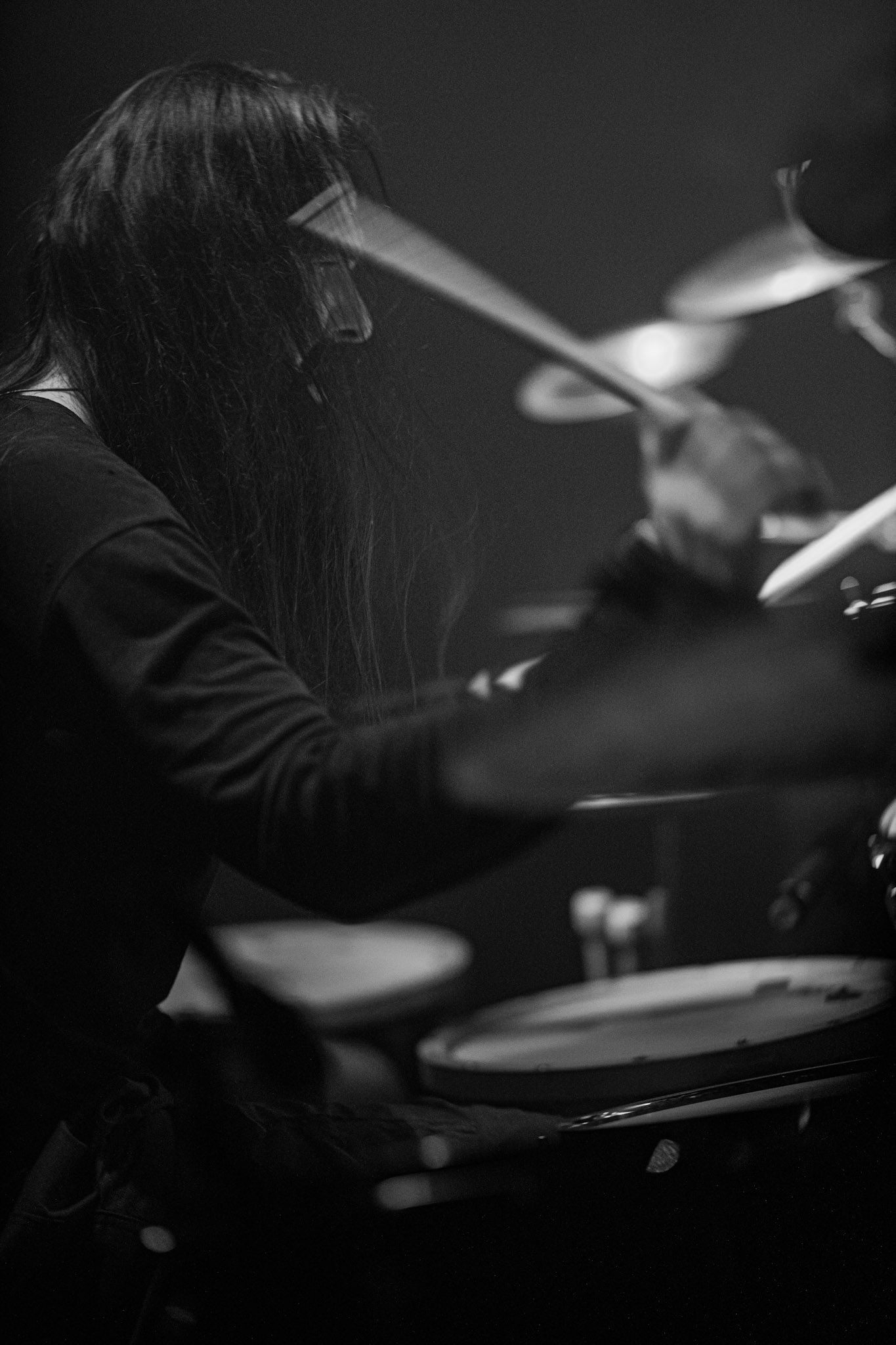 Koncert 4dots - 20.12.2019 Warszawa Klub Pogłos, n/z J.R. Chodkowski drums, Post something, Post something else, fot. Andrzej Wasilkiewicz/REPORTER