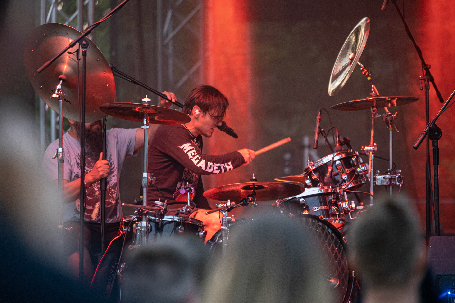 Koncert Luxtorpeda 10 urodziny. Warszawa Progresja.Gramy do Woli.n/z.Tomasz „Krzyżyk” Krzyżaniak – perkusjaFot. Andrzej kaziq Wasilkiewicz/Reporter