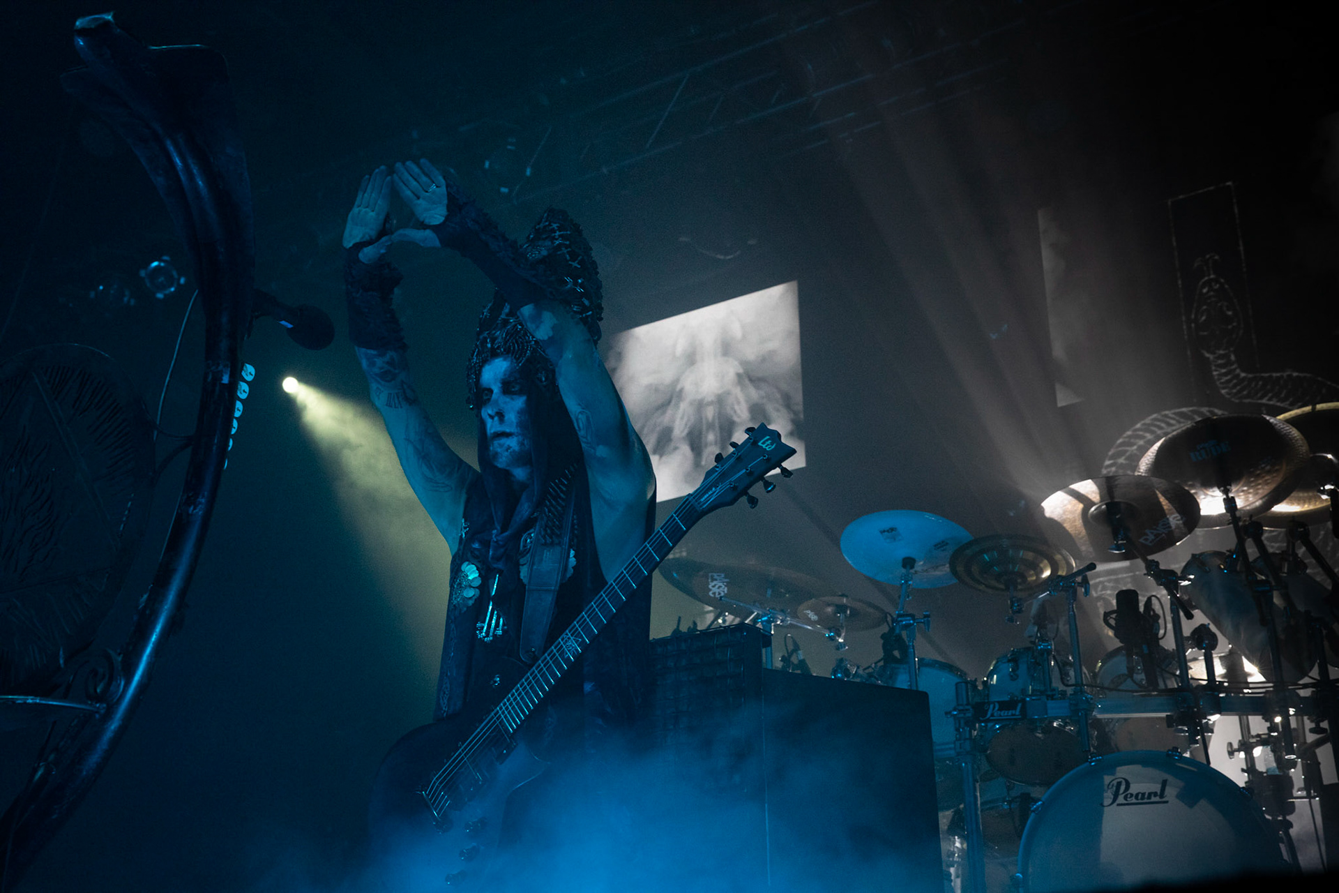 BEHEMOTH - Polska - death metal, black metal
Adam NERGAL Darski -  Guitars,
INFERNO - Drums ov Annihilation and Artillery,
ORION - Bass Guitars,
SETH -  Lead Guitars,
koncert w Warszawskiej Progresji w ramach trasy Ecclesia Diabolica Baltica.
fot. Andrzej Wasilkiewicz/Reporter