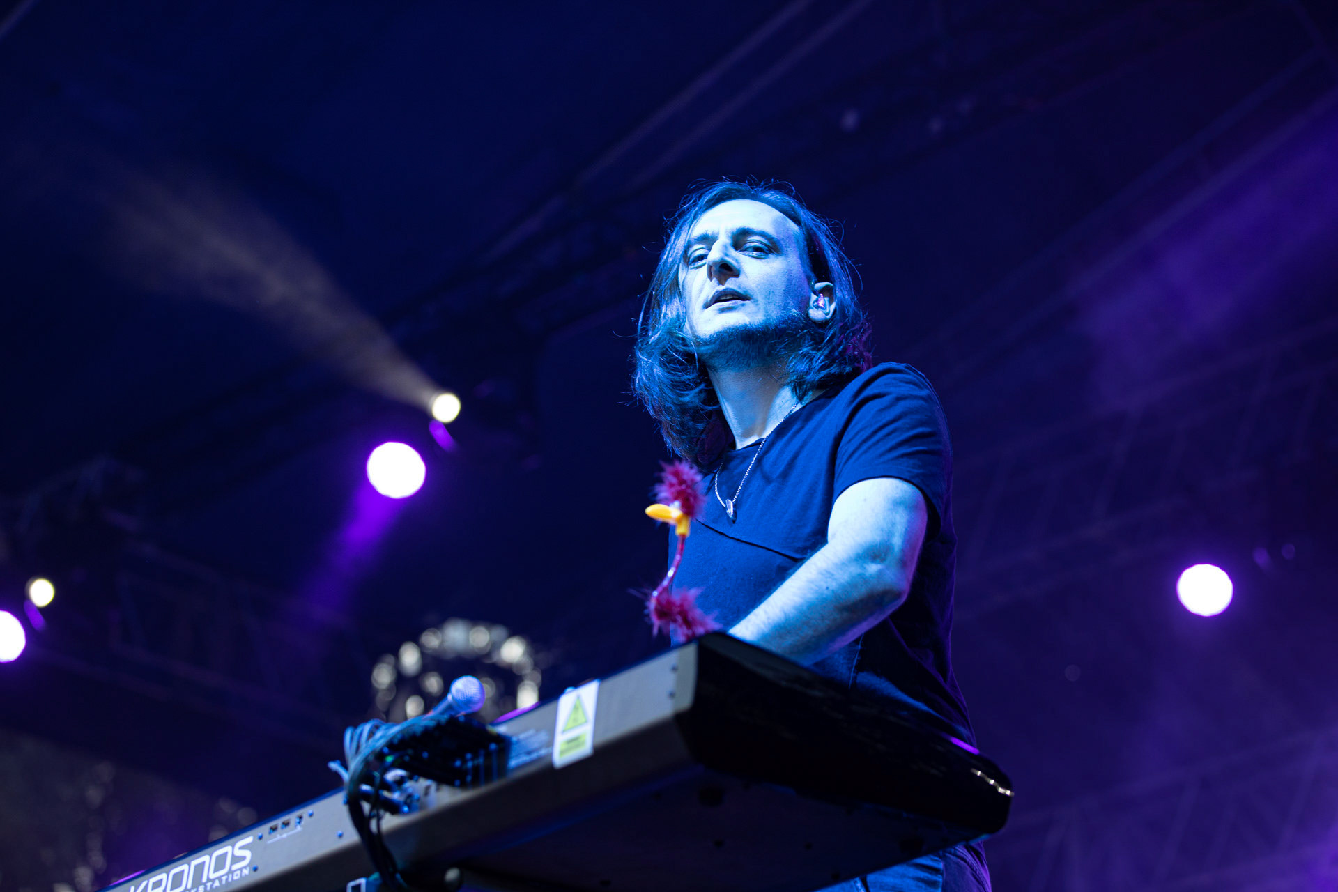 21.08.2021 koncert Riverside 20 lecie w Warszawie,Letnia scena Progresji, Gramy do Woli.n/z Michal Lapaj – instrumenty klawiszowe, wokal,Fot. Andrzej Wasilkiewicz/Reporter