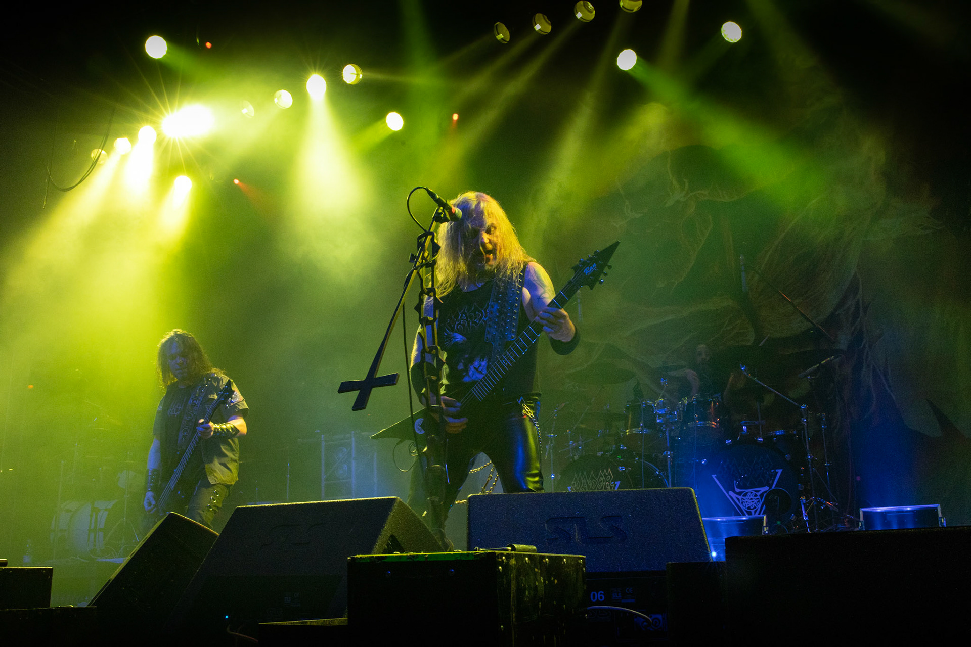 Legendy Metalu Vader - Death Metal - koncert Legendy Metalu w warszawskiej Progresji, 
Peter: Guitar + Vocals
Pajak: Guitar
Hal: Bass
James: Drums
fot. Andrzej kaziq Wasilkiewicz/Reporter