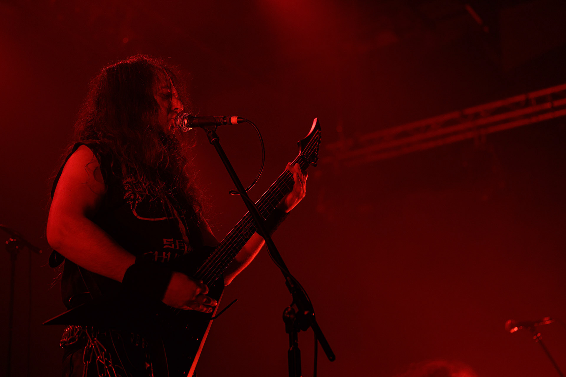 18.02.2022r - Azarath - jako gosc specjalny na warszawskim koncercie Vader w Progresji.n/z Marcin Skullripper – wokal, gitara, n/z Bartlomiej Bart Szudek – gitara, n/z Piotr P. Ostrowski – gitara basowa, n/z Zbigniew Inferno Prominski – perkusja, Left Hand Sounds, Knock Out Productions, Massive Music,fot. Andrzej Wasilkiewicz/Reporter