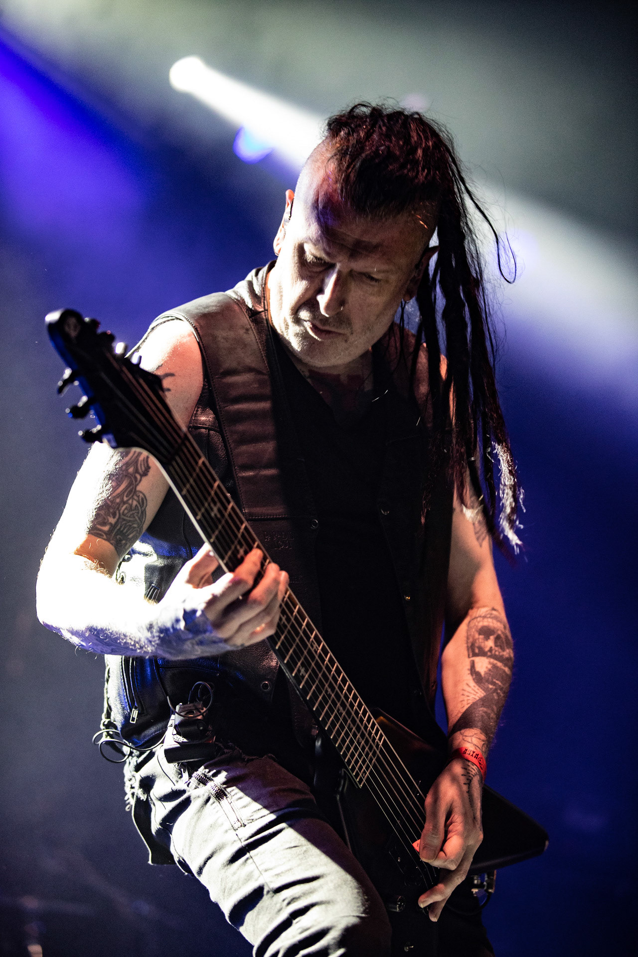 16.09.2021 Paradise Lost - koncert Krakow, Hype Park, Knock Out Production, Nuclear Blast, n/z Gregor Mackintosh – gitara prowadząca,Fot. Andrzej Wasilkiewicz/Reporter