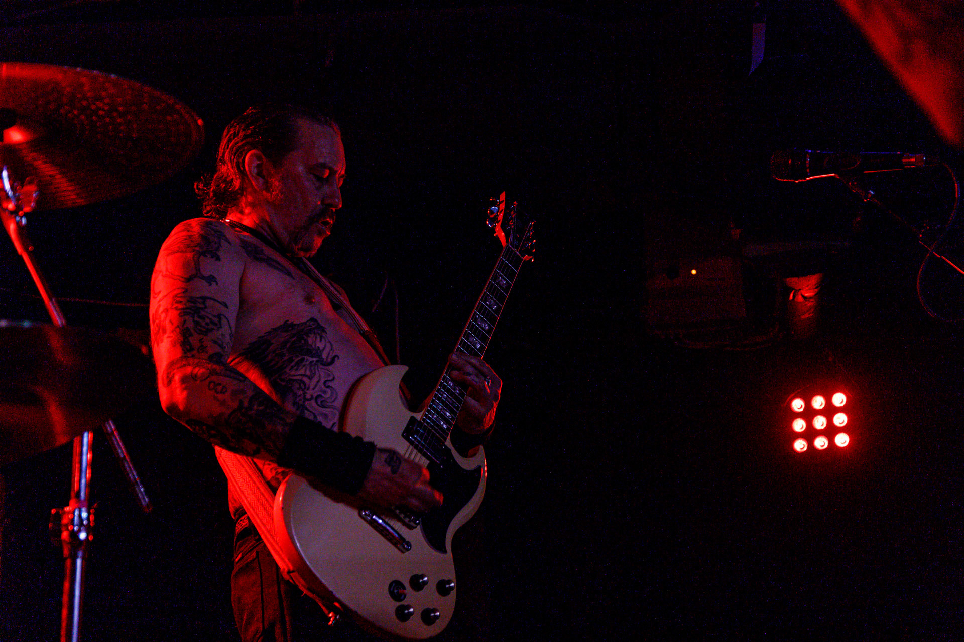 7.07.2022 - HIGH ON FIRE - legenda sceny stoner/doom z Mattem Pikem na czele, koncert w warszawskiej Hydrozagadce.n/z Matt Pike – gitara, wokal,n/z Jeff Matz – gitara basowa,n/z Coady Willis - perkusja,Doom metal, stoner metal, sludge metal, thrash metal.Produkcja WiniaryBookings. fot. Andrzej Wasilkiewicz/Reporter