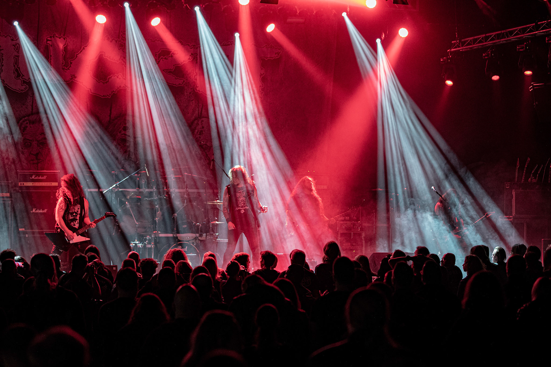 Nuclear - Outstrider European Tour 2020. Chile - thrash metal. 
Chilijska formacja grająca klasyczny thrash metal.
Koncert w Warszawskiej Progresji, Knock Out Productions.
fot. Andrzej Wasilkiewicz/Reporter