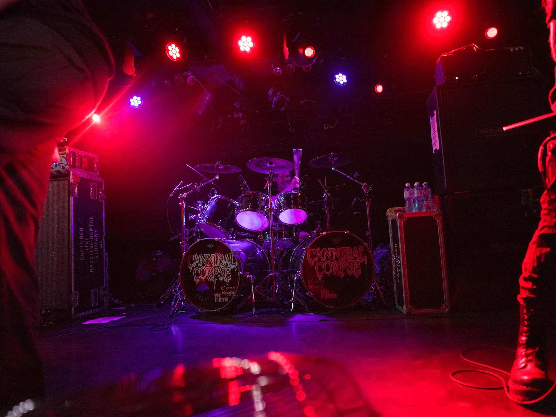 23.07.2018r. Cannibal Corpse koncert promujacy Red Before Black, Warszawa Proxima, George "Corpsegrinder" Fisher wokal
Pat O'Brien git.
Paul Mazurkiewicz perkusja
Rob Barrett git
Alex Webster bass, knockoutproduction, fot. Andrzej Wasilkiewicz/Reporter