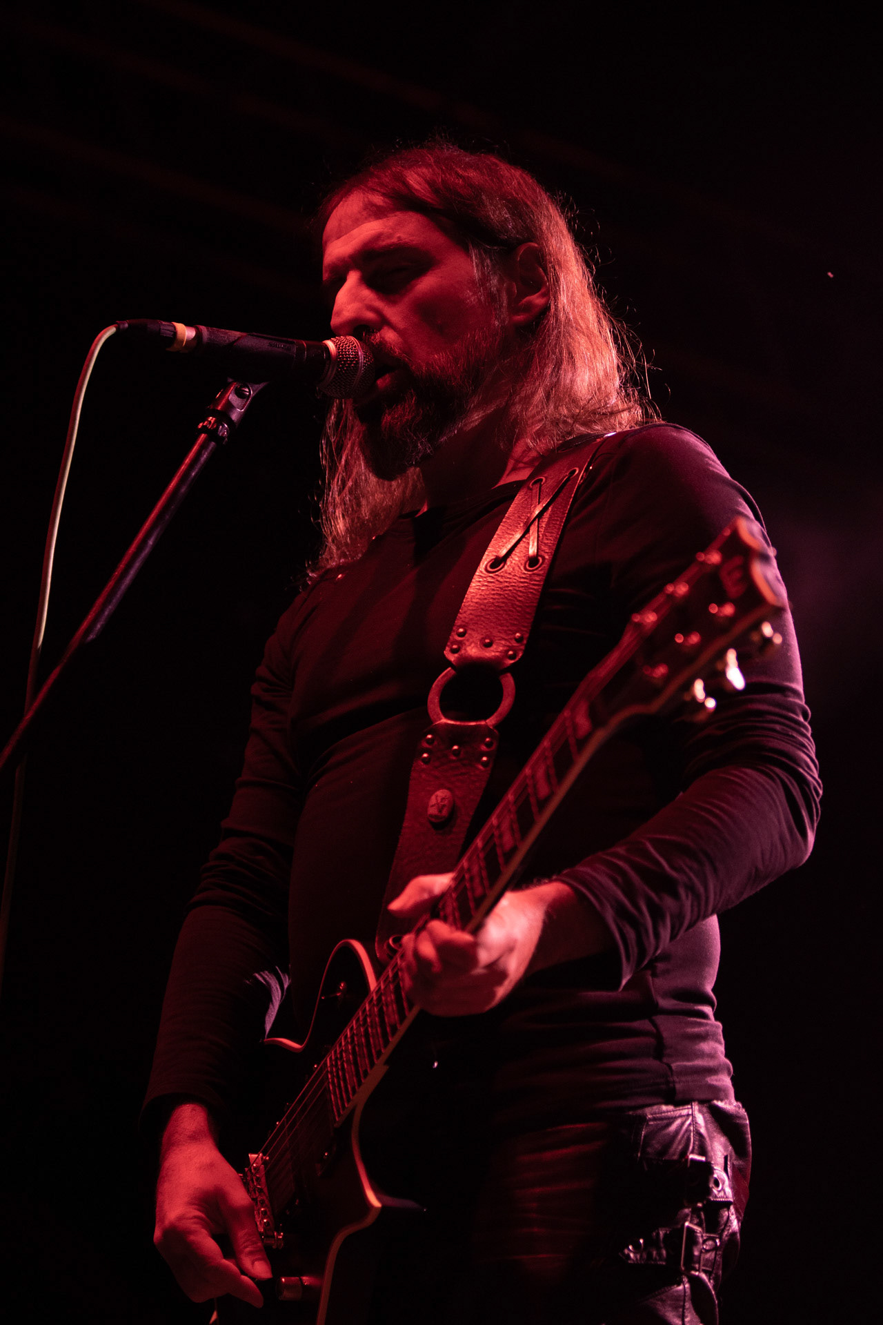 24.09.2021 koncert Rotting Christ, Warszawa, Progresja.N/z Sakis Tolis gitara wokal,fot. Andrzej Wasilkiewicz/REPORTER