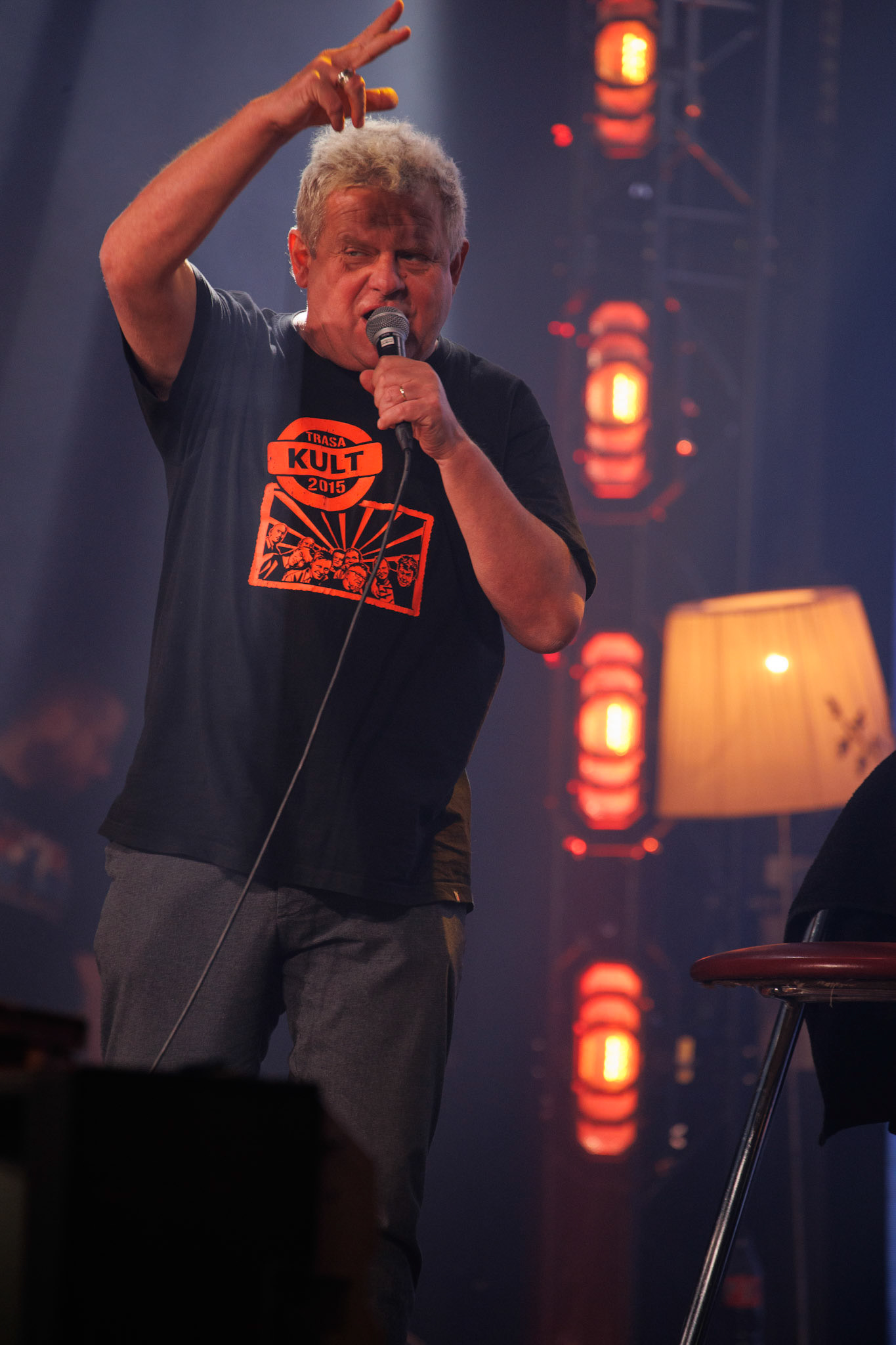 18.03.2022 KULT Akustik - koncert Warszawa klub Stodola,  n/z Kazimierz Staszewski wokal, Rock, rock progresywny, rock alternatywny, punk, nowa fala, polski rock.fot. Andrzej kaziq Wasilkiewicz/Reporter