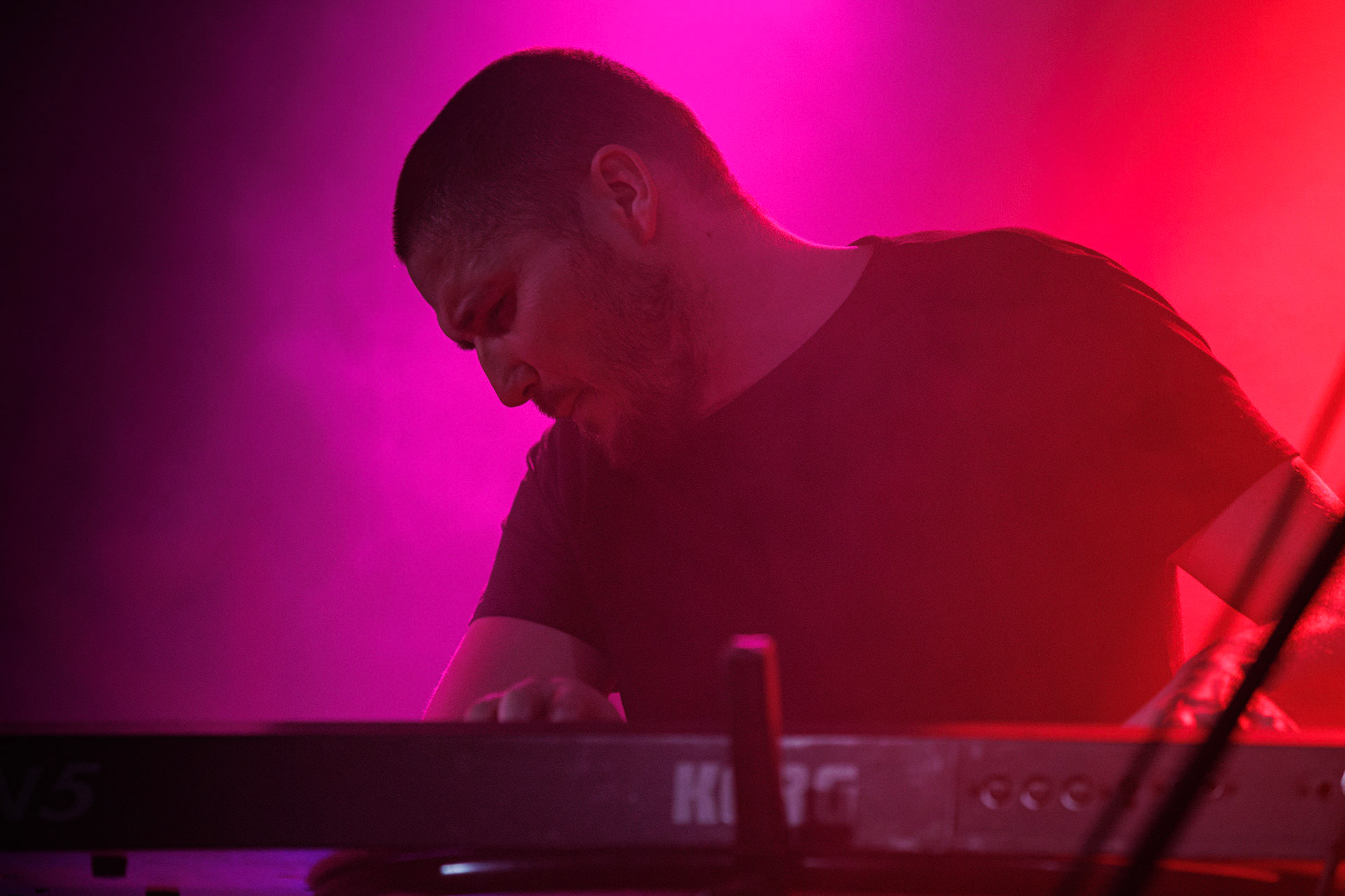 Painthing - death, doom metal.Koncert Czwarta Fala MMXXII klub VooDoo Warszawa.n/z Kuba Grobelny – guitar, vocal, n/z Bartłomiej Kaczor – guitar, n/z Darek Ojdana – keys, n/z Jan Rajkow-Krzywicki – bass,n/z Tomasz Śwital – drums,Fot. Andrzej Wasilkiewicz/kaziq.com