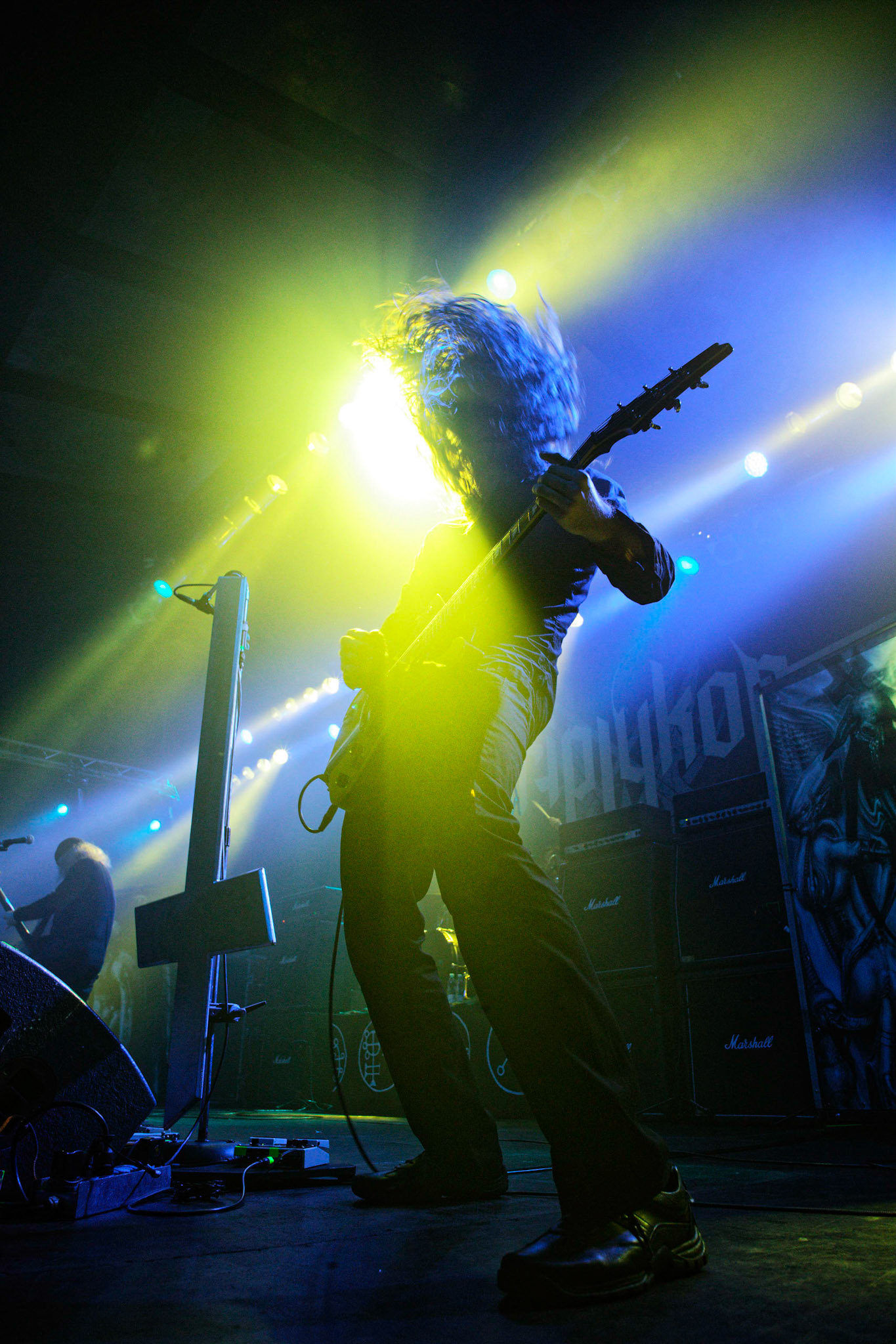 koncert Triptykon, voc. git. Tom Gwarrior, Thomas Gabriel Fischer, Szwajcaria fot. Andrzej Wasilkiewicz/Reporter