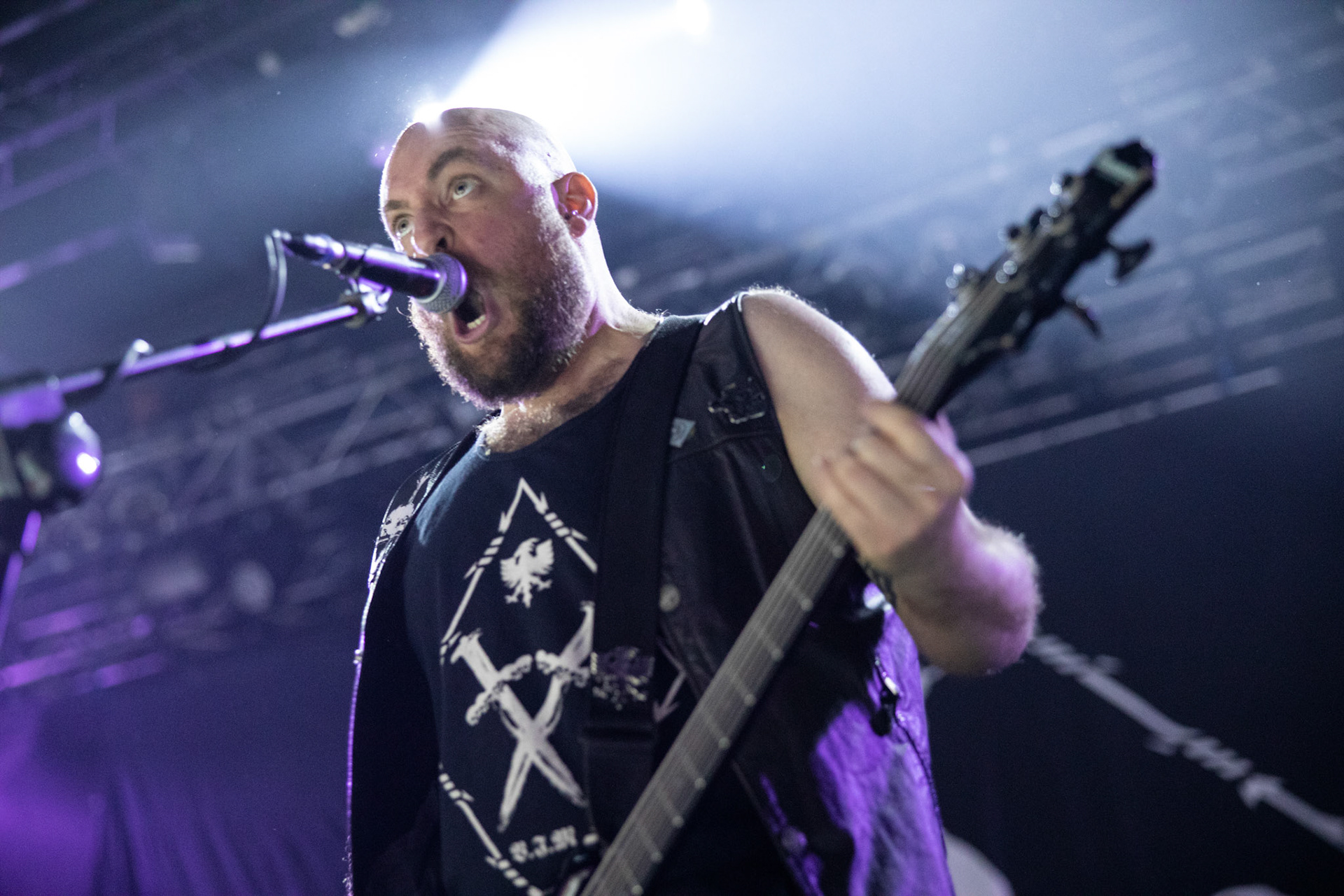 Revenge - kanadyjski black/death metal, warszawski koncert w Progresji odbył się w ramach europejskiej trasy koncertowej Mgły, organizowany przez Left Hand Sounds, metal, blackmetal,  Andrzej Wasilkiewicz/Reporter 

James Read (drums, studio vocals)
Vermin (session guitars, live vocals)
Haasiophis (live session bass)