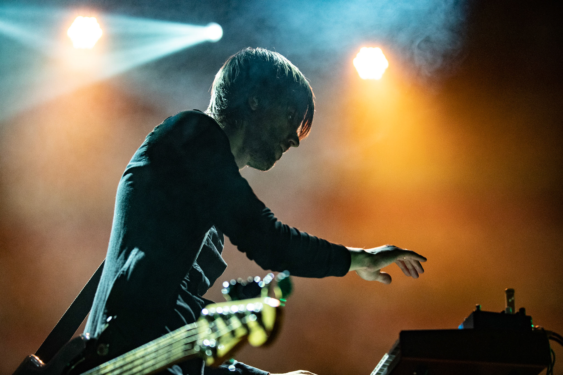 16.09.2021 TIDES FROM NEBULA koncert, Krakow Hype Park,Knock Out Production, Mystic Production,Post-rock, muzyka alternatywna, progresywny rock.n/z Przemek Weglowski – gitara basowa, Fot. Andrzej Wasilkiewicz/Reporter