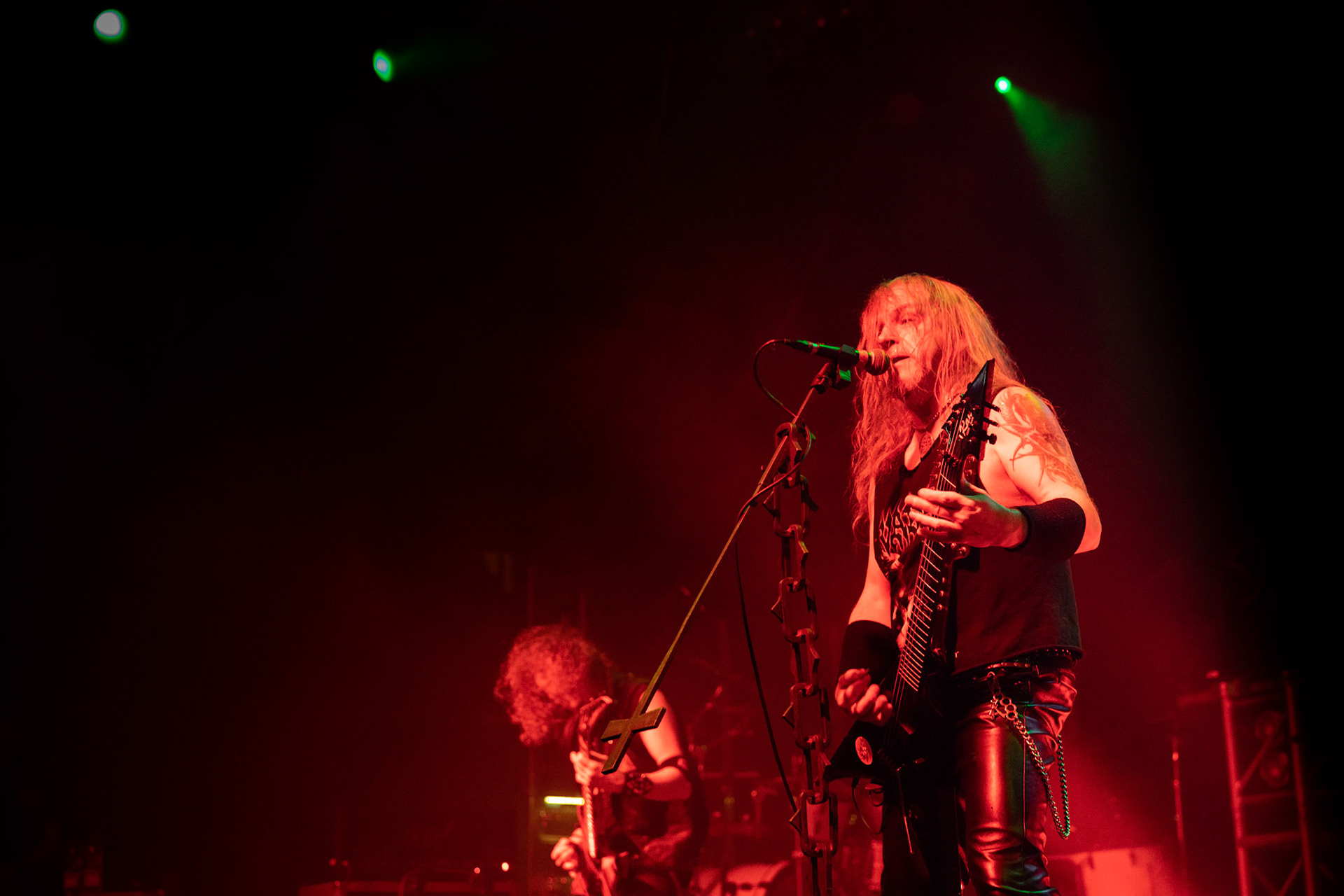 Legendy Metalu Vader - Death Metal - koncert Legendy Metalu w warszawskiej Progresji, 
Peter: Guitar + Vocals
Pajak: Guitar
Hal: Bass
James: Drums
fot. Andrzej kaziq Wasilkiewicz/Reporter