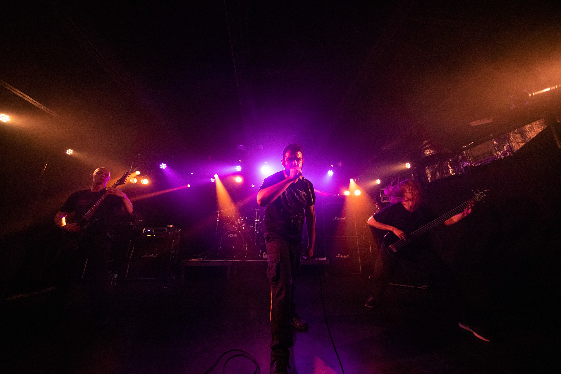 1.04.2019 Defeated Sanity, Warszawa, klub Proxima, DEFEATED SANITY brutal death metal, Niemcy
Lille Gruber - Drums
Jacob Schmidt - Bass
Christian Kühn - Guitar
Josh Welshman - Vocals Knock Out Productions, Left Hand Sounds.