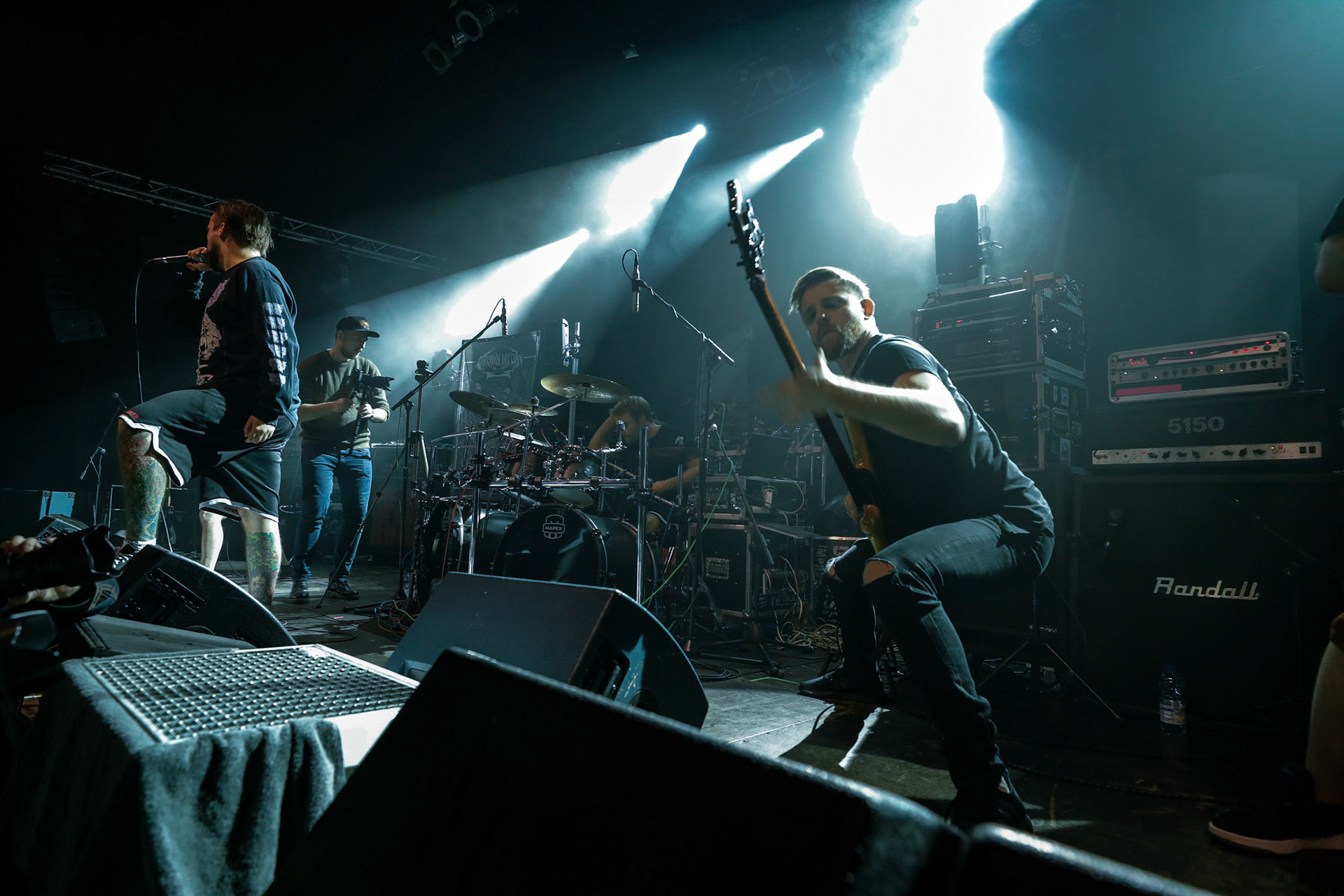 30.11.2018 Knock Out Tour 2018 - Warszawa Progresja - DROWN MY DAY deathcore, metalcore, death metal, 

Maciek "Groov" Korczak wokal, 
Arkadiusz Antosz gitara basowa, 
Sergiusz Smolnicki gitara, 
Sławomir Wojtas gitara, 
Kuba Homik perkusja, fot. Andrzej Wasilkiewicz/Reporter