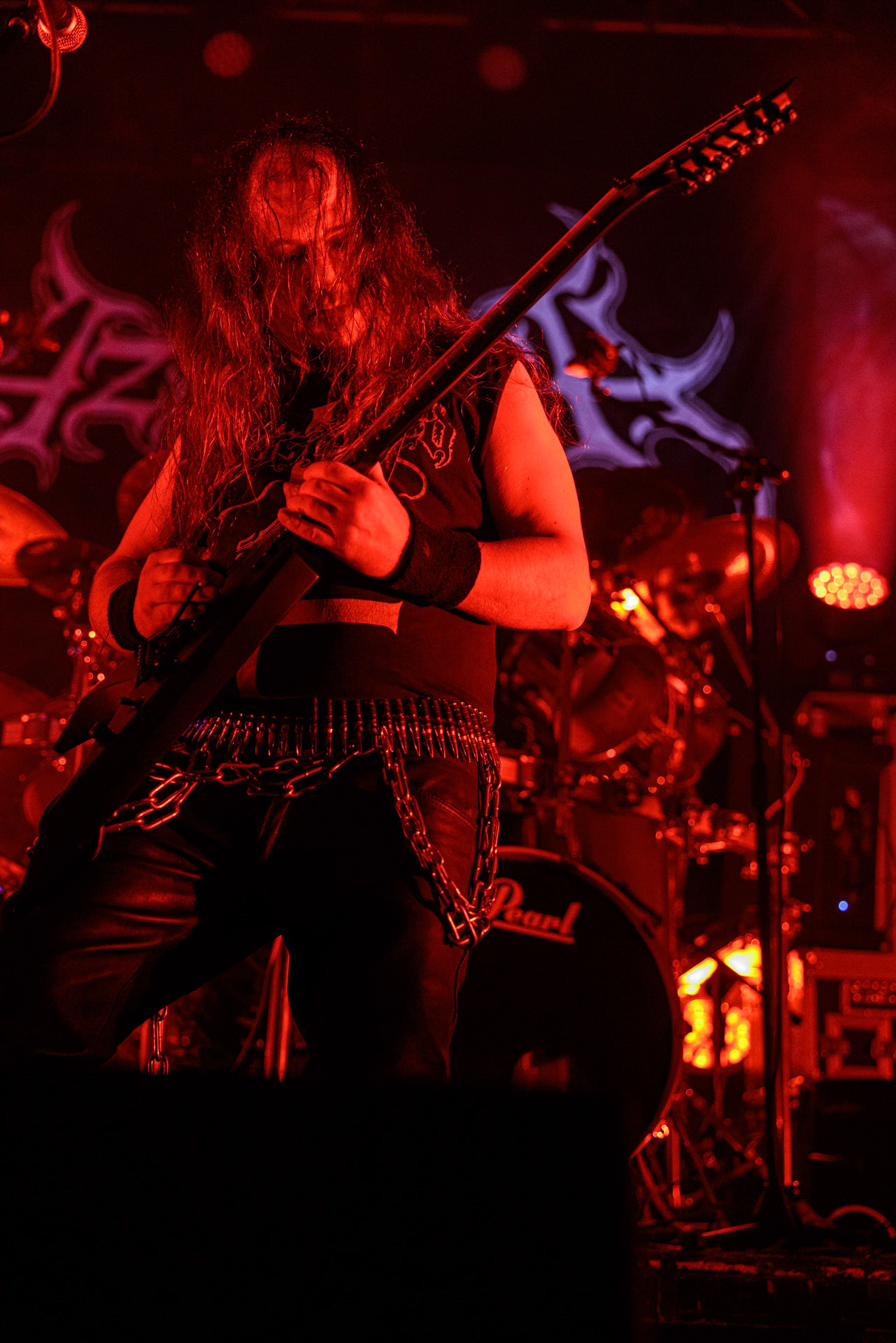 18.02.2022r - Azarath - jako gosc specjalny na warszawskim koncercie Vader w Progresji.n/z Marcin Skullripper – wokal, gitara, n/z Bartlomiej Bart Szudek – gitara, n/z Piotr P. Ostrowski – gitara basowa, n/z Zbigniew Inferno Prominski – perkusja, Left Hand Sounds, Knock Out Productions, Massive Music,fot. Andrzej Wasilkiewicz/Reporter