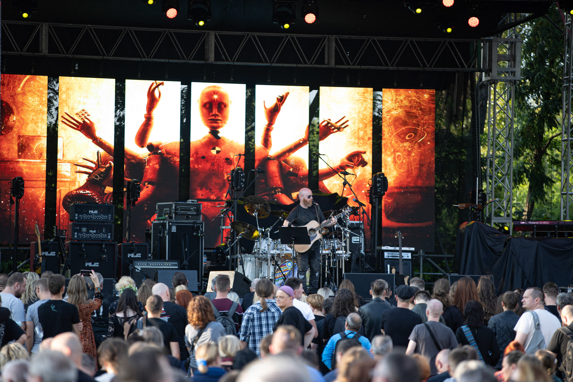 21.08.2021 koncert Mick Moss (Antimatter),Warszawa Letnia scena Progresji, Gramy do Woli.n/z Mick Moss - gitara, wokal,Fot. Andrzej Wasilkiewicz/Reporter