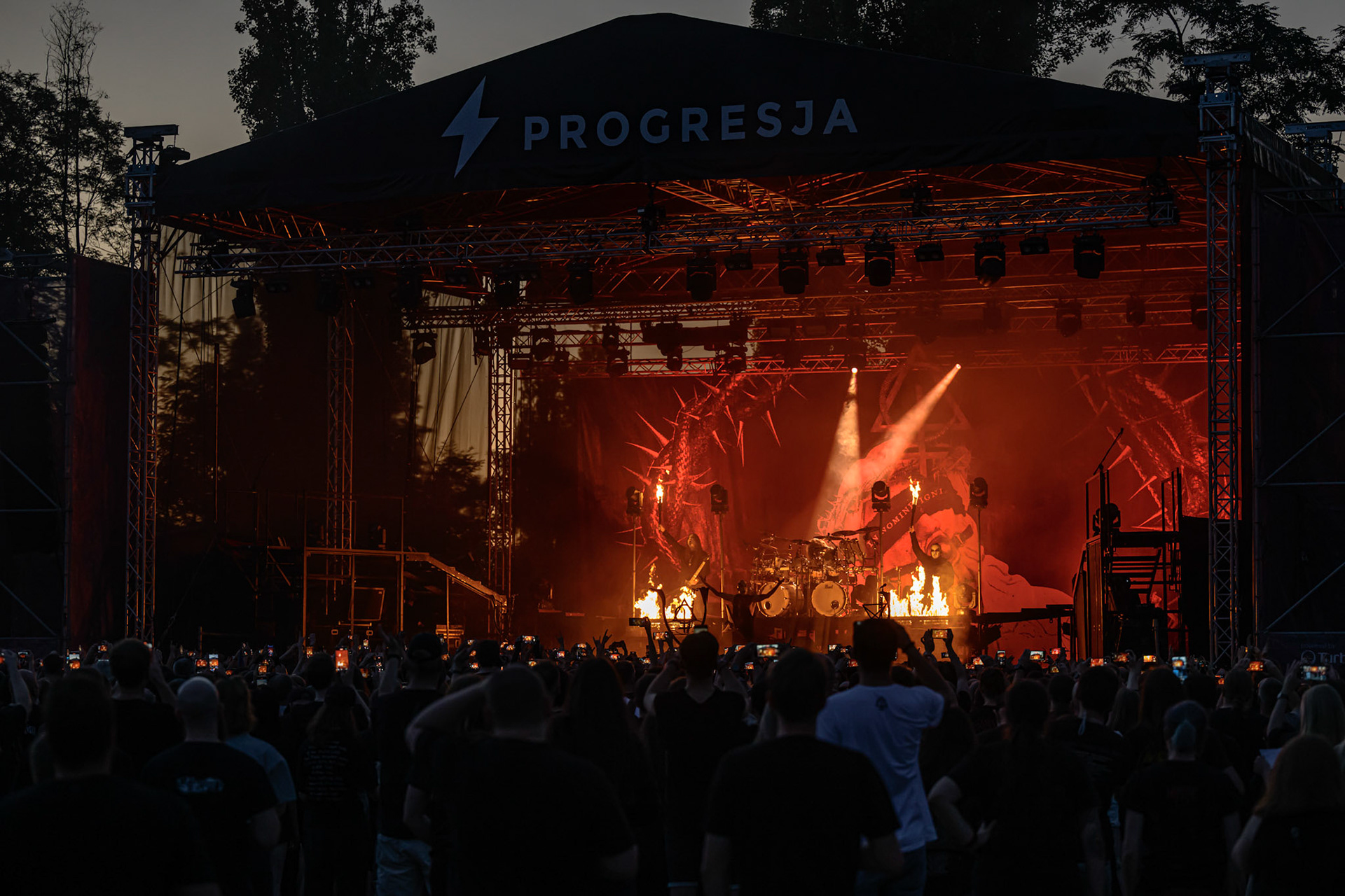 2024.07.21 BEHEMOTH, black metal - Warszawa Letnia Scena Progresji, Knock Out Productions, fot. Andrzej Wasilkiewicz/kaziq.com