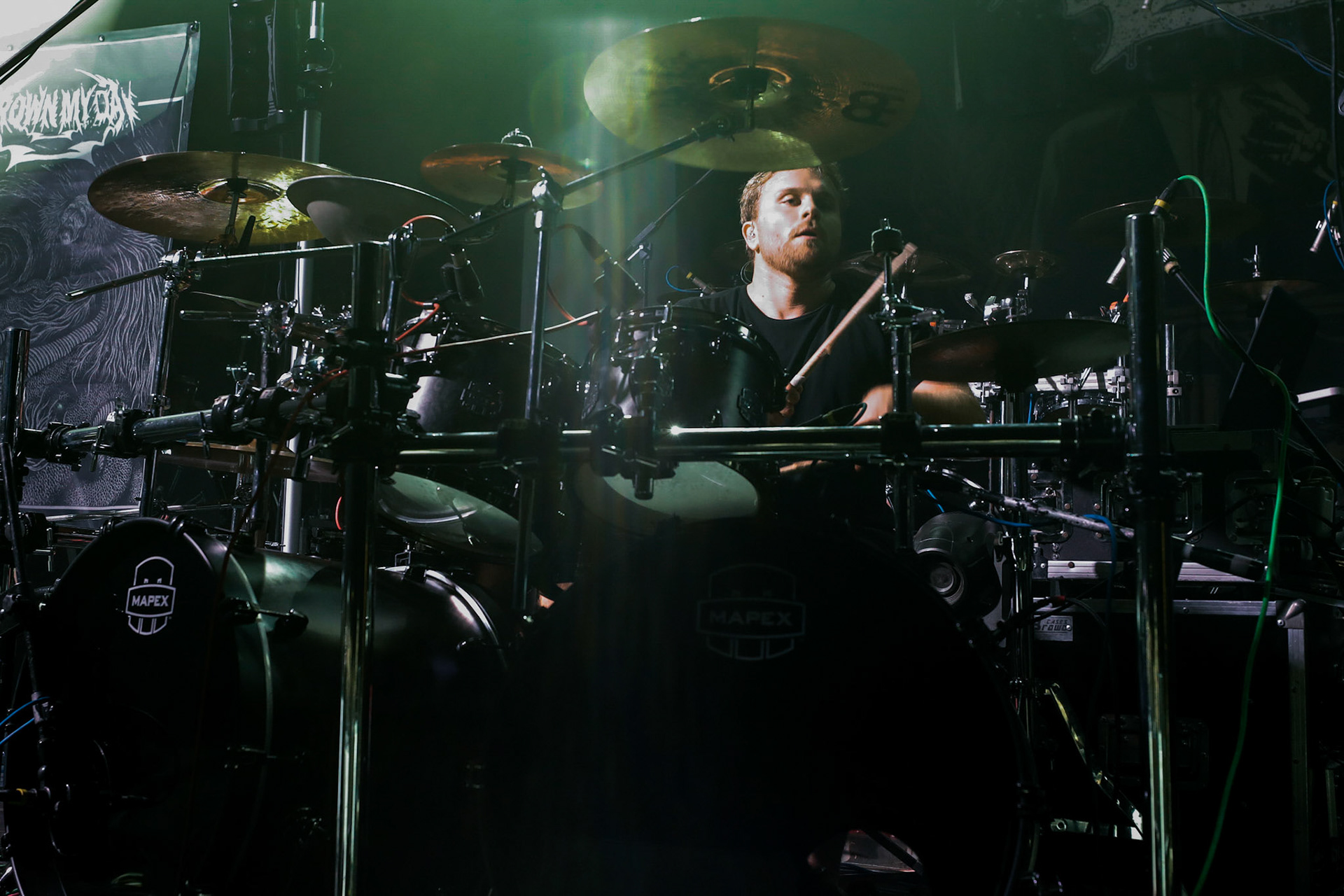 30.11.2018 Knock Out Tour 2018 - Warszawa Progresja - DROWN MY DAY deathcore, metalcore, death metal, 

Maciek "Groov" Korczak wokal, 
Arkadiusz Antosz gitara basowa, 
Sergiusz Smolnicki gitara, 
Sławomir Wojtas gitara, 
Kuba Homik perkusja, fot. Andrzej Wasilkiewicz/Reporter