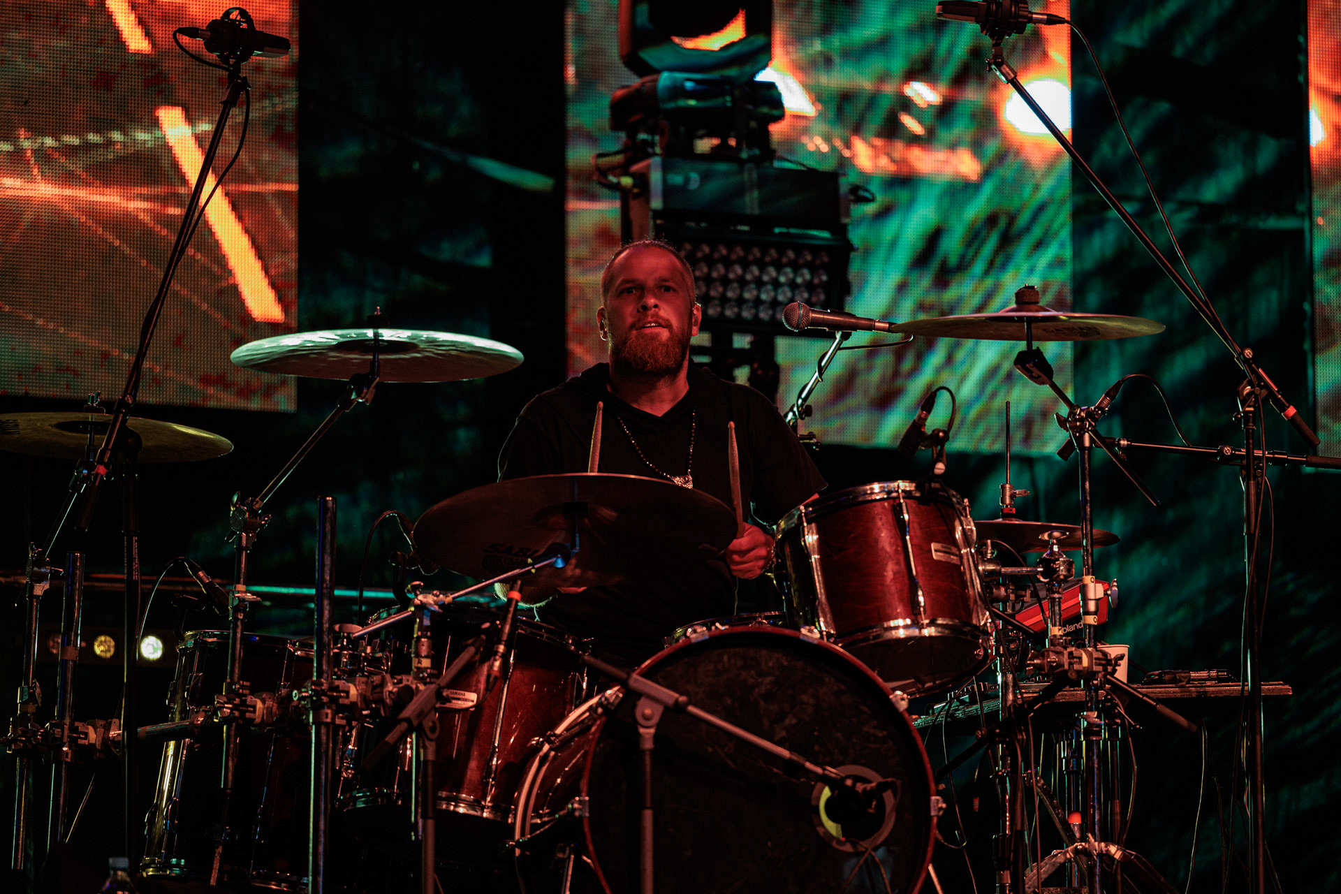 13.05.2022 Wilki Juwenalia Politechniki Warszawskiejn/z Adam Kram – perkusja,rock, pop, polski rock, art rock, fot. Andrzej Wasilkiewicz/Reporter