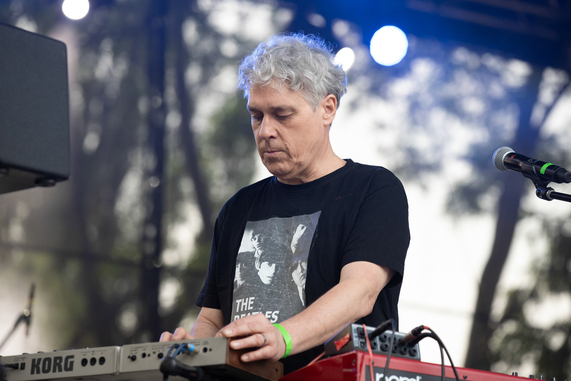 Elektryczne Gitary - koncert Zacieralia w warszawskiej Progresji.Gramy Do Woli - Warszawa, Progresja.n/z Piotr Łojek – instrumenty klawiszowe, gitary,Fot. Andrzej Wasilkiewicz/Reporter