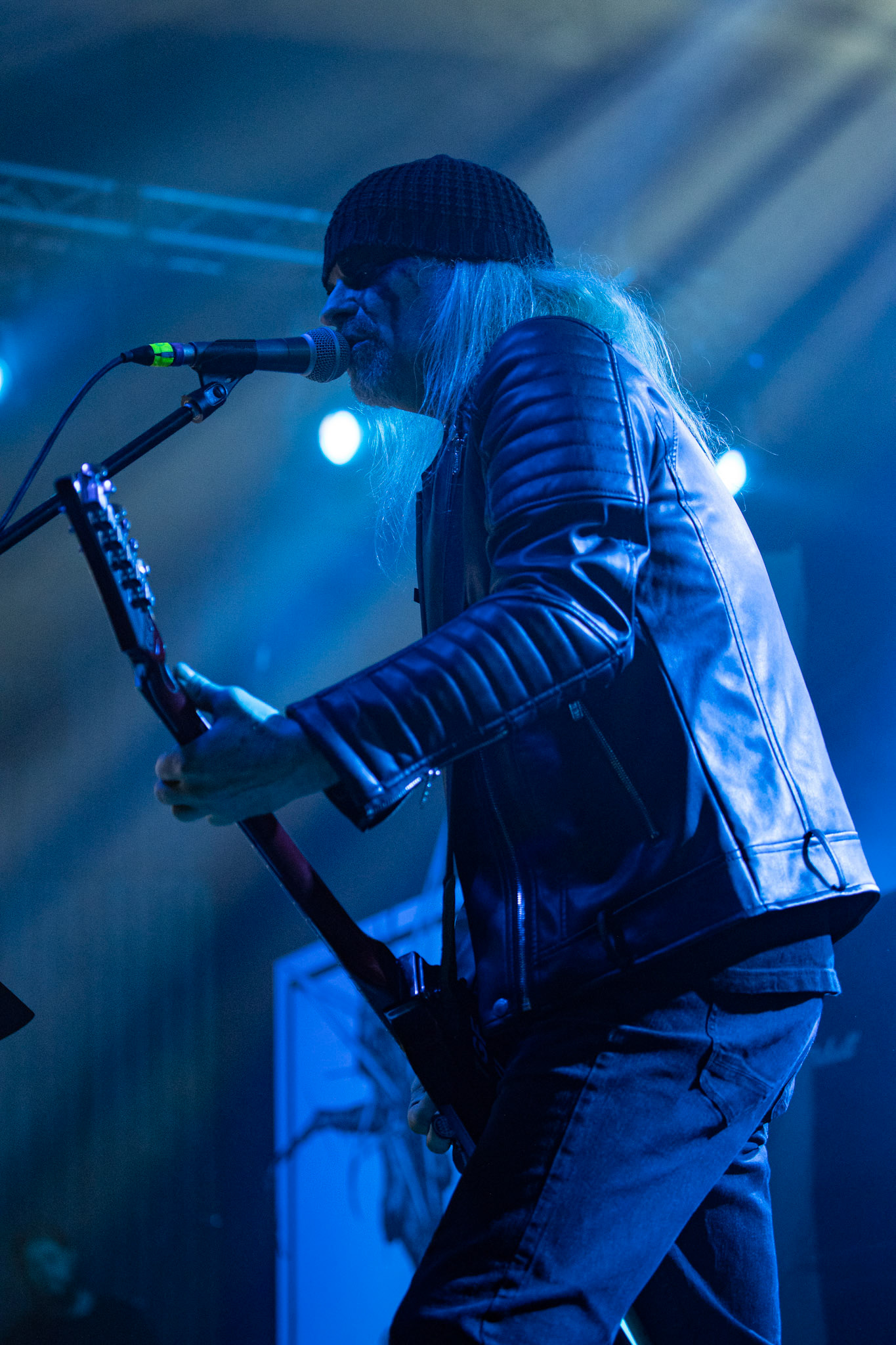 15.12.2019 koncert szwajcarów z Hellhammer: Triumph of Death, Merry Christless 2019, Warszawa Klub Progresja,
zespół Thomasa Gabriela Fishera, black metal, death metal, 
n/z Thomas Gabriel Fisher wokal gitara,
New Aeon Musick, Knock Out Productions
fot. Andrzej Wasilkiewicz/REPORTER