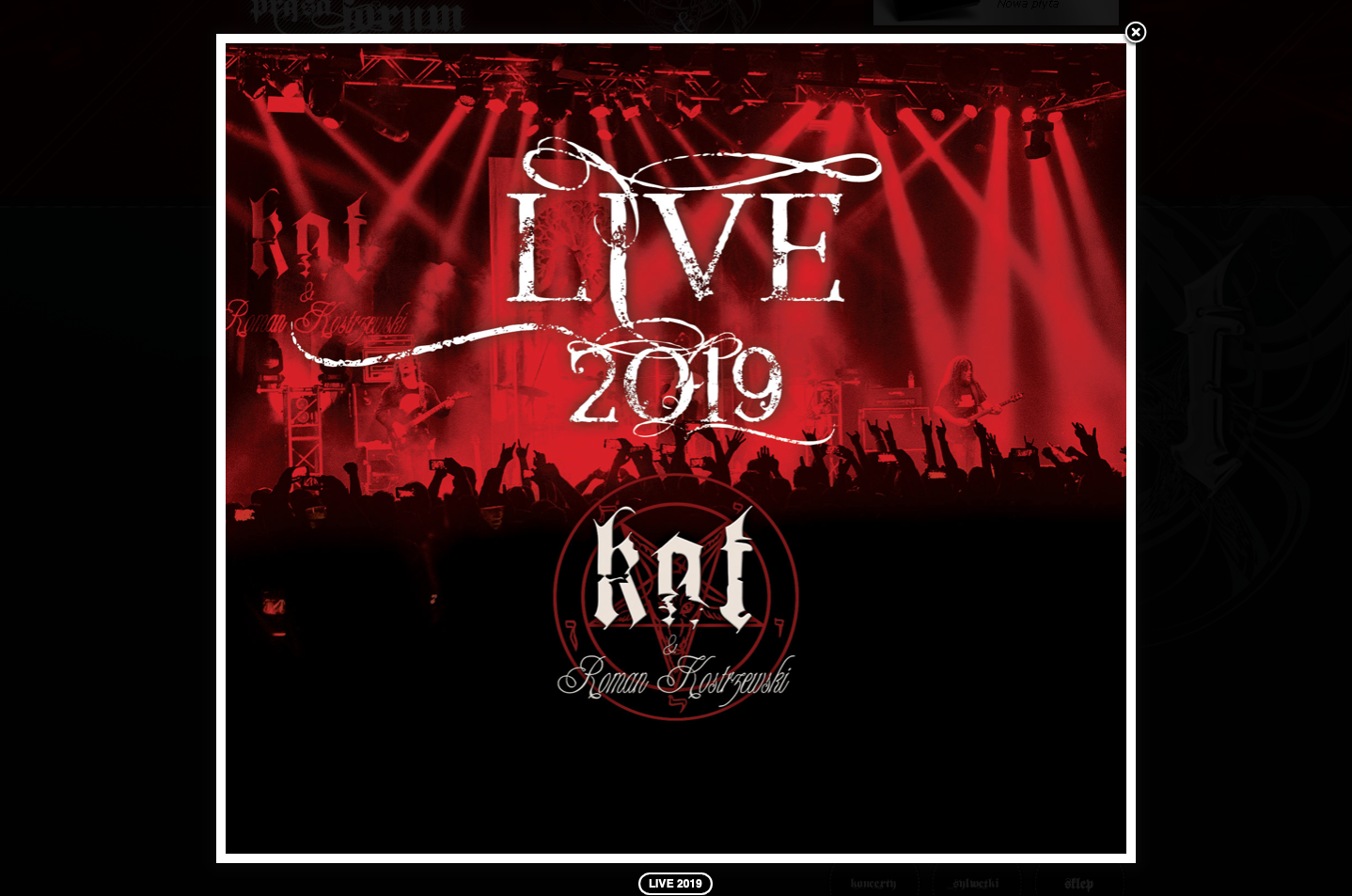 zdjęcie na okładce KAT & Roman Kostrzewski LIVE 2019 