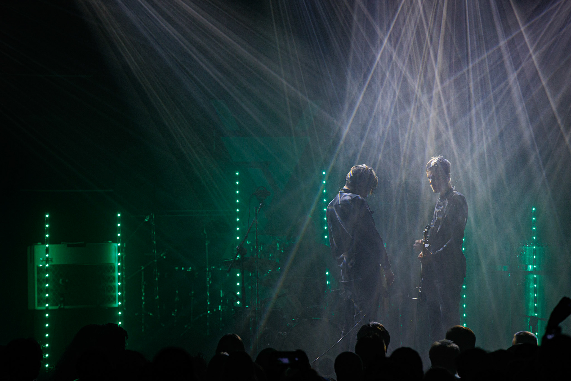 27.11.2021 TIDES FROM NEBULA koncert, Warszawa klub Progresja,Knock Out Productions, Mystic Production,Post-rock, muzyka alternatywna, progresywny rock.n/z Maciej Karbowski – gitara, instrumenty klawiszowen/z Przemek Weglowski – gitara basowan/z Tomasz Stolowski – perkusjaFot. Andrzej Wasilkiewicz/Reporter