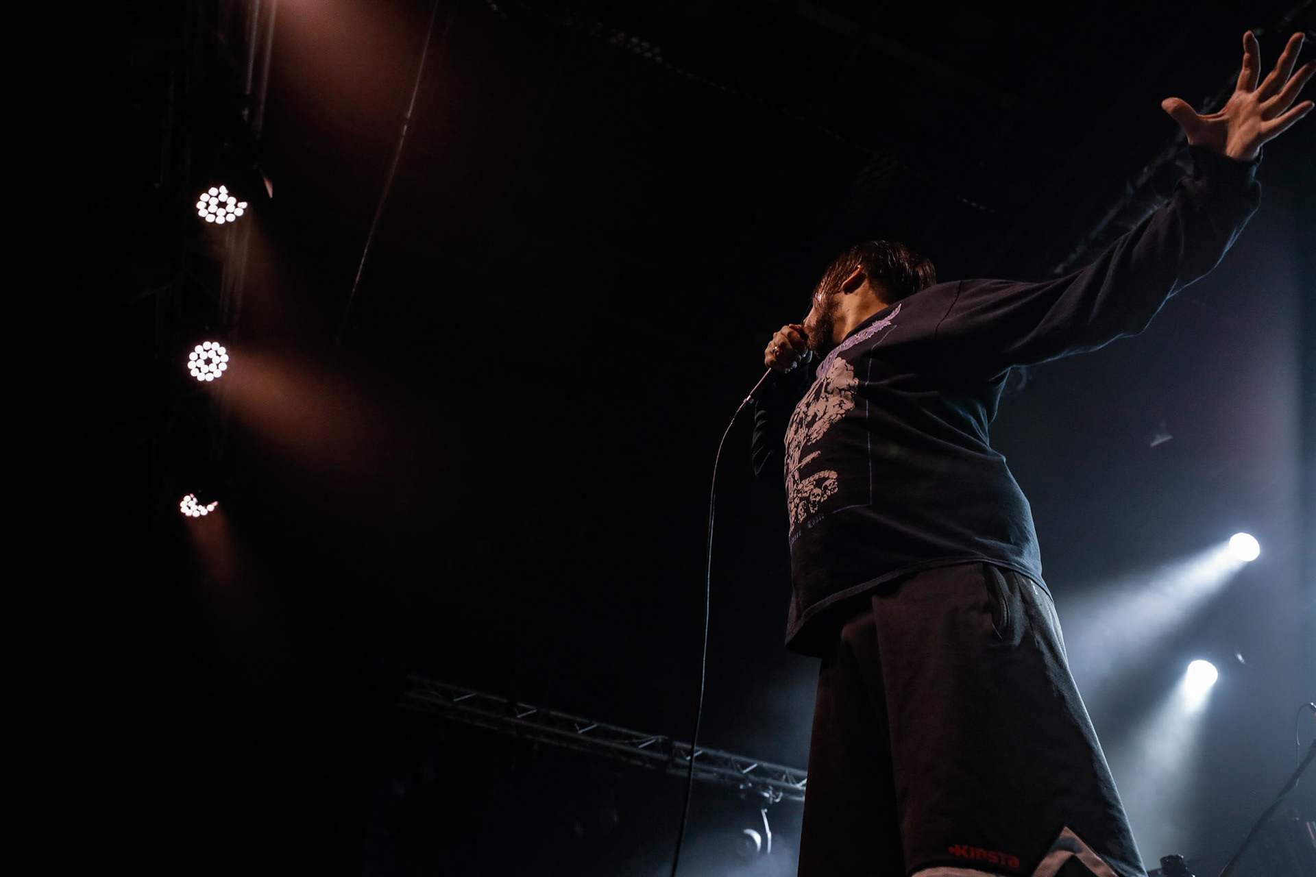 30.11.2018 Knock Out Tour 2018 - Warszawa Progresja - DROWN MY DAY deathcore, metalcore, death metal, 

Maciek "Groov" Korczak wokal, 
Arkadiusz Antosz gitara basowa, 
Sergiusz Smolnicki gitara, 
Sławomir Wojtas gitara, 
Kuba Homik perkusja, fot. Andrzej Wasilkiewicz/Reporter