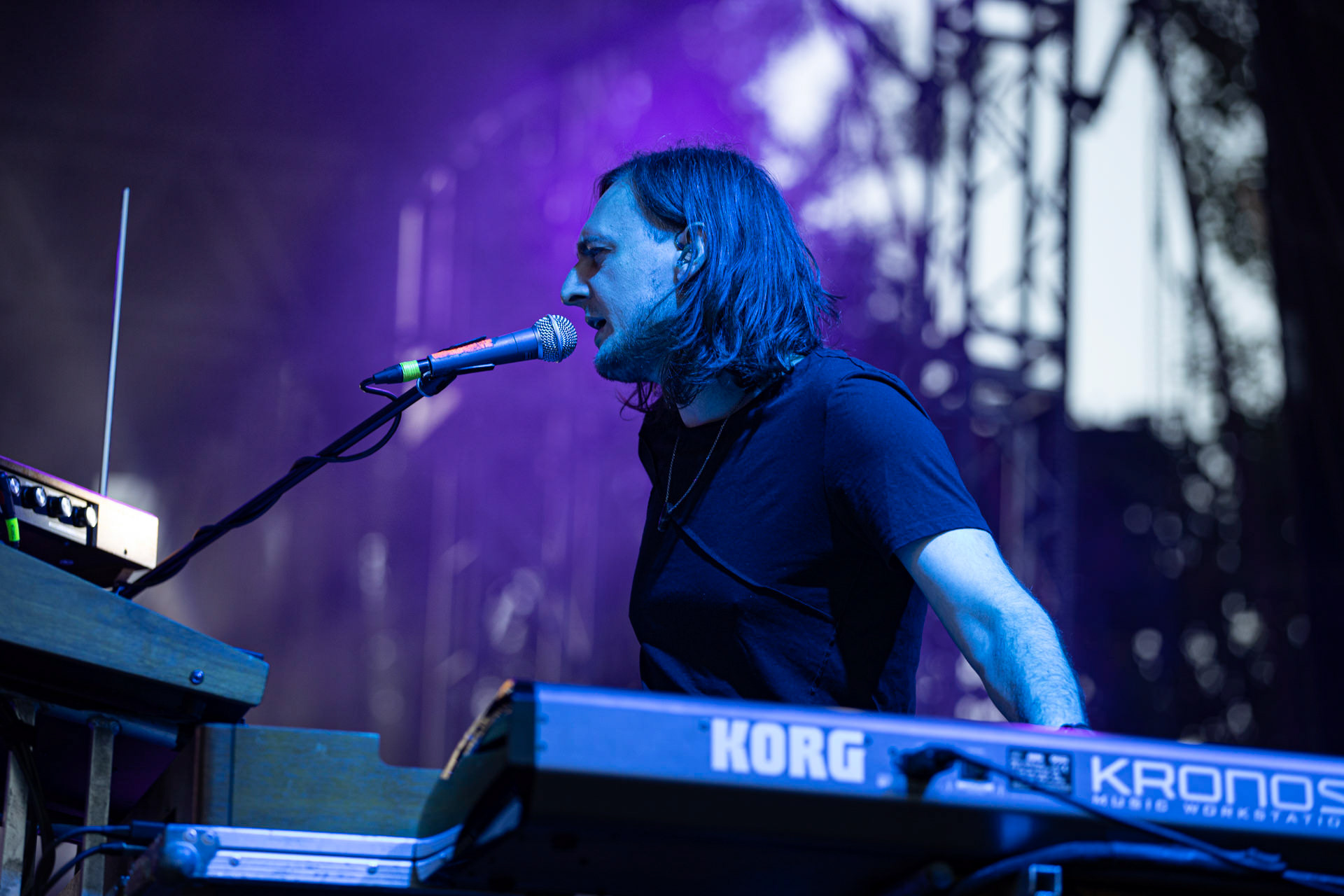 21.08.2021 koncert Riverside 20 lecie w Warszawie,Letnia scena Progresji, Gramy do Woli.n/z Michal Lapaj – instrumenty klawiszowe, wokal,Fot. Andrzej Wasilkiewicz/Reporter