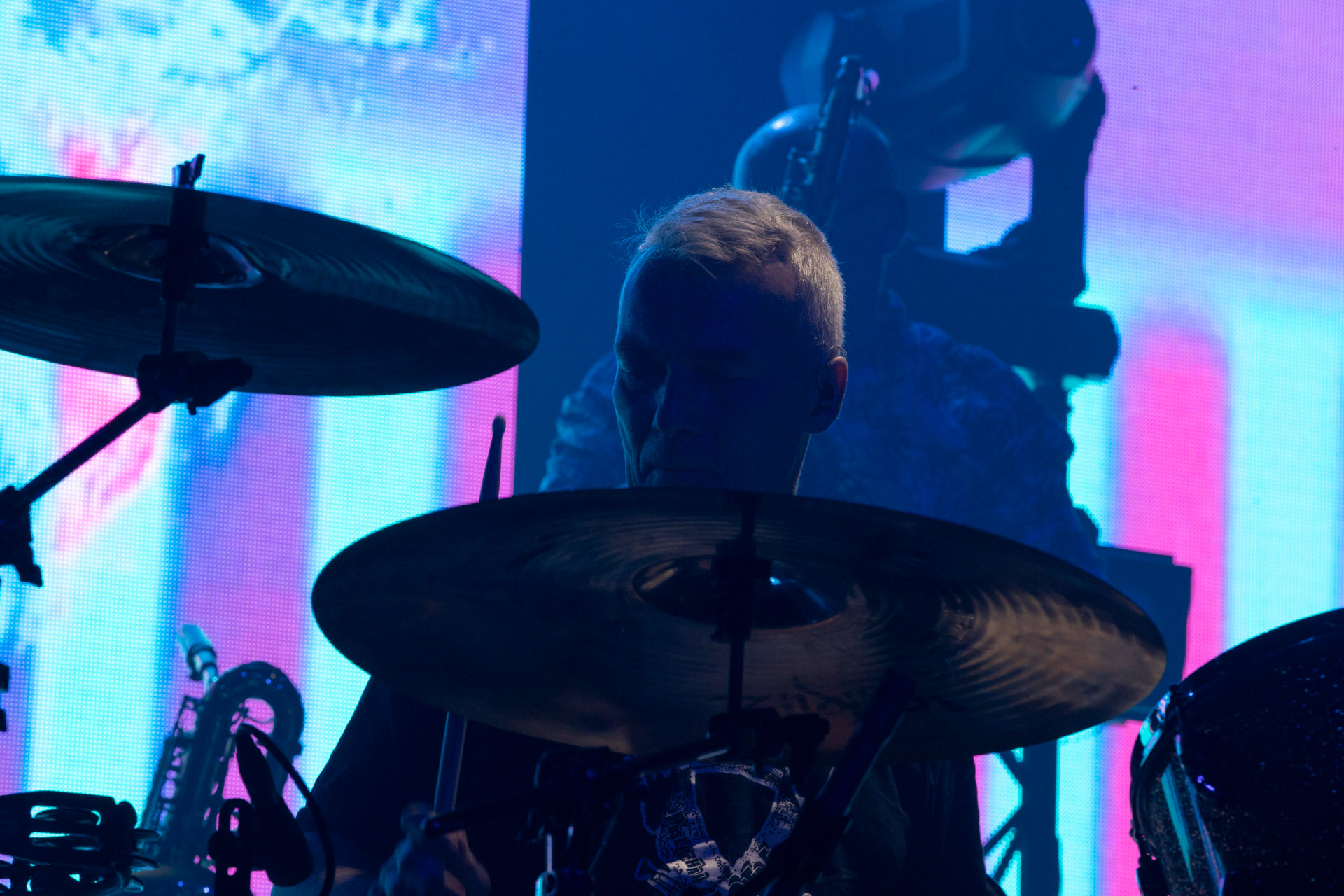 KULT - koncert Pomaranczowa Trasa 2021 - Warszawa Stodoła. 29 pazdziernika 2021. Tomasz Goehs perkusja,Rock, rock progresywny, rock alternatywny, punk, nowa fala, polski rock.fot. Andrzej kaziq Wasilkiewicz/Reporter