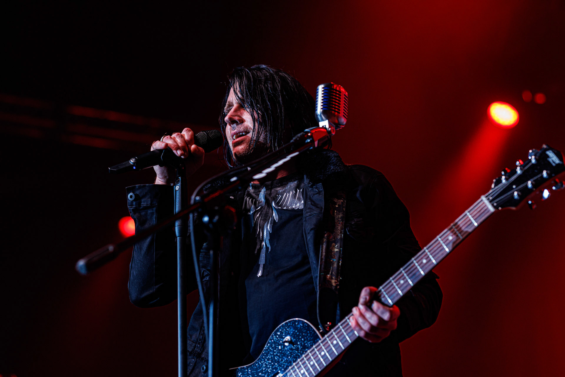 7.10.2022 Warszawski koncert Three Days Grace w klubie Progresja.Kanadyjczycy promuja nowy album EXPLOSIONS.n/z Barry Stock – gitara, n/z Brad Walst – gitara basowa, n/z Neil Sanderson – perkusja, instrumenty klawiszowe, n/z Matt Walst – wokal,Produkcja Knock Out Productions, Fot. Andrzej Wasilkiewicz/Reporter