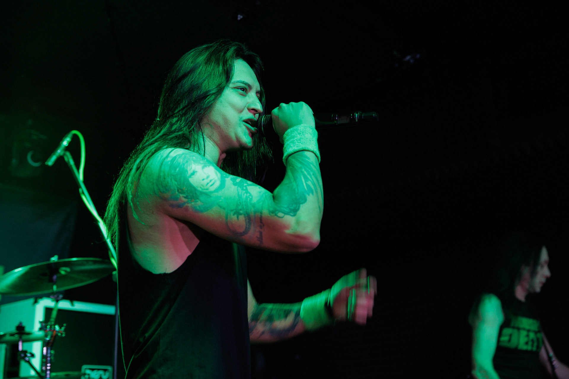 13.11.2021 House Of Death - koncert Warszawa RemontJuan Carlos Cano - wokal,Szymon „Sajmon” Synowka – perkusja,Adam Bielczuk - gitara,Tomasz „Tytus” Pukacki - bass,thrash metal, crossover thrash, heavy metal, speed metal, hard rock,fot. Andrzej Wasilkiewicz/Reporter