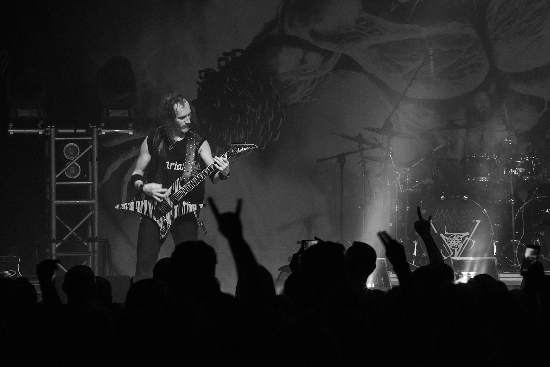 Legendy Metalu Vader - Death Metal - koncert Legendy Metalu w warszawskiej Progresji, 
Peter: Guitar + Vocals
Pajak: Guitar
Hal: Bass
James: Drums
fot. Andrzej kaziq Wasilkiewicz/Reporter