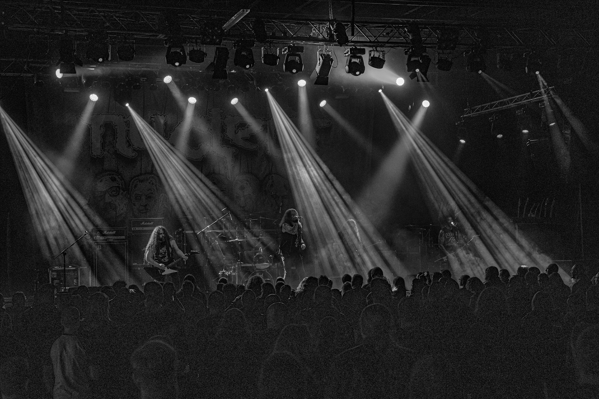 Nuclear - Outstrider European Tour 2020. Chile - thrash metal. 
Chilijska formacja grająca klasyczny thrash metal.
Koncert w Warszawskiej Progresji, Knock Out Productions.
fot. Andrzej Wasilkiewicz/Reporter