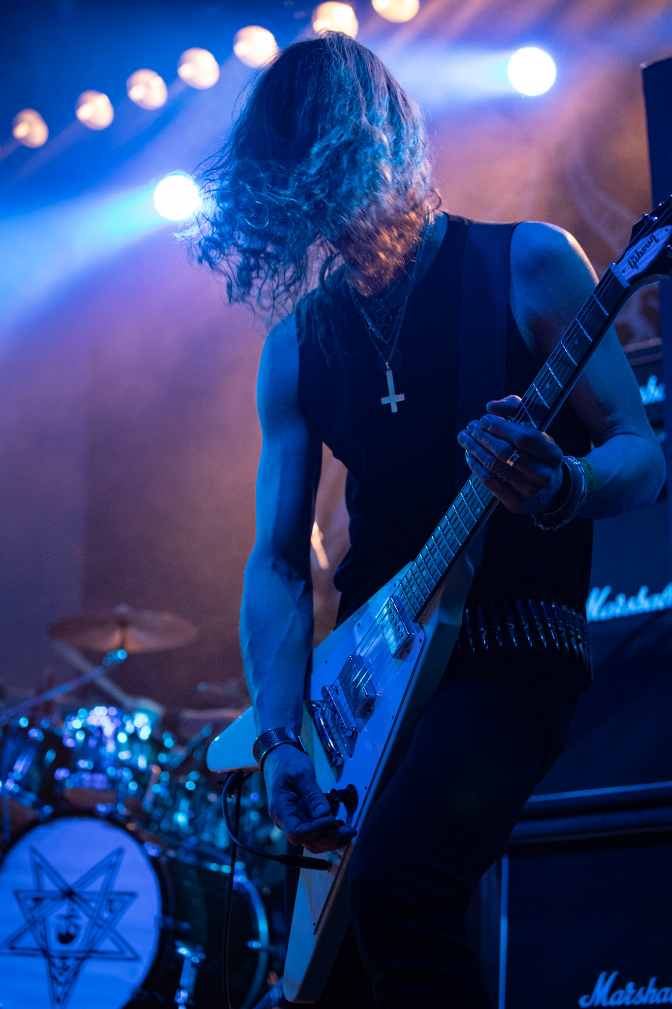 15.12.2019 koncert szwajcarów z Hellhammer: Triumph of Death, Merry Christless 2019, Warszawa Klub Progresja,
zespół Thomasa Gabriela Fishera, black metal, death metal, 
n/z Thomas Gabriel Fisher wokal gitara,
n/z Mia Wallace gitara basowa,
n/z Michael Zech gitara, wokal,
n/z Alessandro Commerio perkusja,
n/z Adam Nergal Darski wokal,
New Aeon Musick, Knock Out Productions
fot. Andrzej Wasilkiewicz/REPORTER