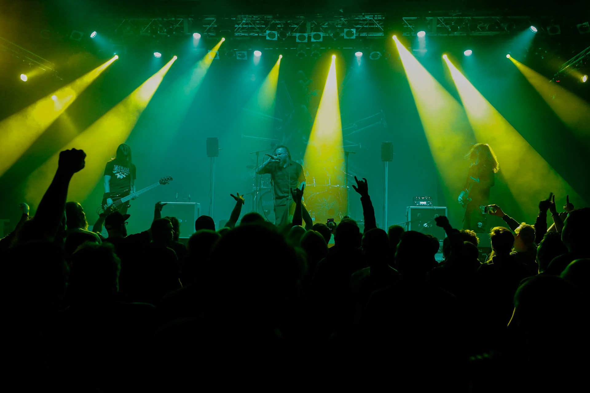 30.11.2018 Knock Out Tour 2018 - Warszawa Progresja - DECAPITATED - techniczny death metal, groove metal,

Wacław „Vogg” Kiełtyka gitara,
Rafał "Rasta" Piotrowski wokal, 
Michał "Młody" Łysejko perkusja,
Hubert Więcek gitara basowa, fot. Andrzej Wasilkiewicz/Reporter