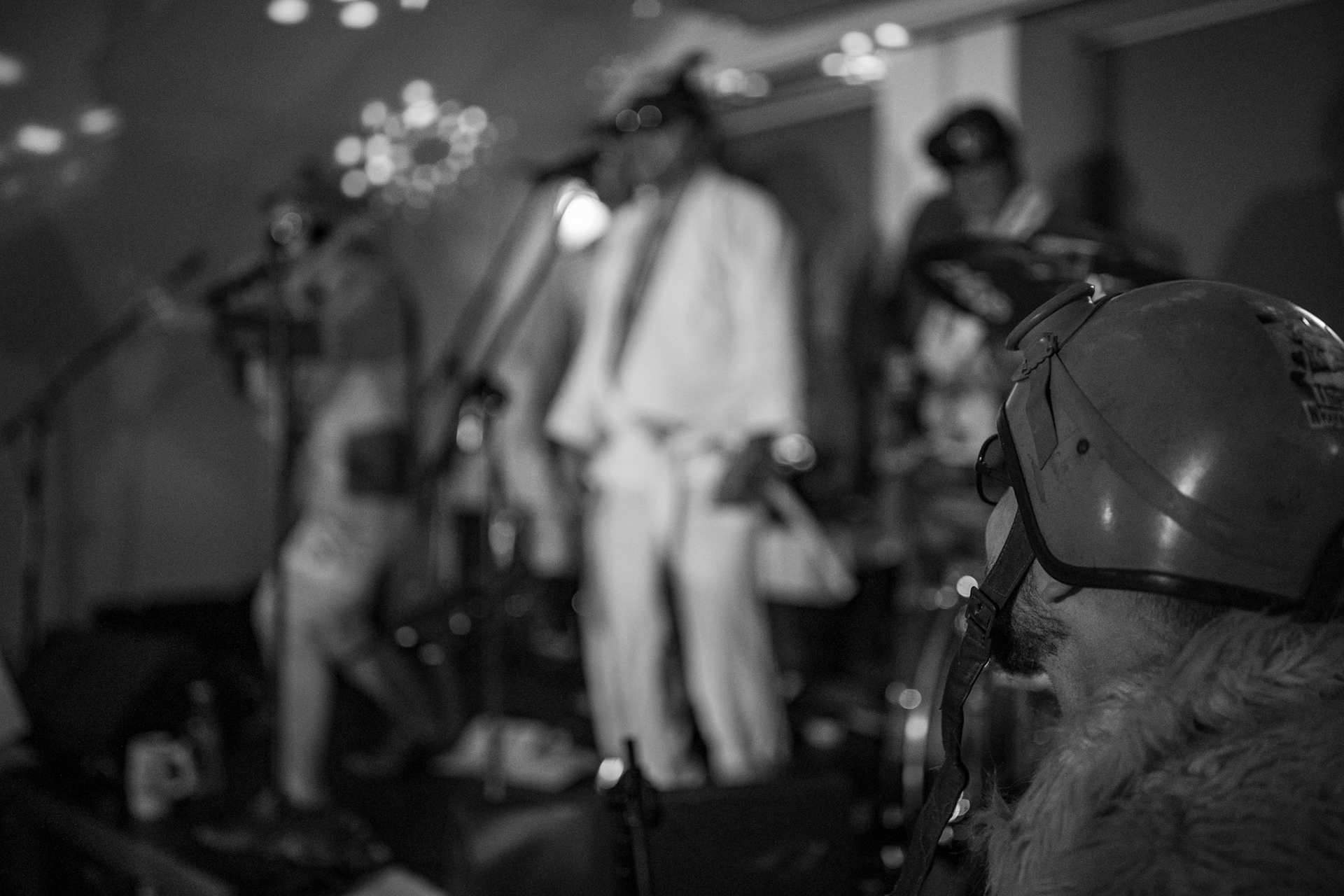 The Novorodkens, koncert w Warszawie, Dj Szneptuch – szczebiot czołowy, bas, chórki, sample, batuta i szpicrutaMagister Hitler – bas, wokaliza, chórki, gitara rytmiczna, najebkaDoktor PajHIVo – bębny, bongosy, gitara solowa, umiejętności wokalne, chórkiProfesor Gówniarz – lewizna wokalna, zwięzła i chóralna, wyprowadzanie ciosówProdziekan Pinglarz – uprawomocniony głos ścisły tudzież kantor, cytaty z brewiarzaInżynier Królewicz – gitara rytmiczna, solowa, przypowieści, świergoty i treleDocent Niedziwara – melodyka, chórki, kwilenia i jęki, odczynianie uroków, gusłaMrówka - perkusja,Hacrmistrz Gruczoł – walka z upośledzeniem, choreografia i obsługa gastronomiczna