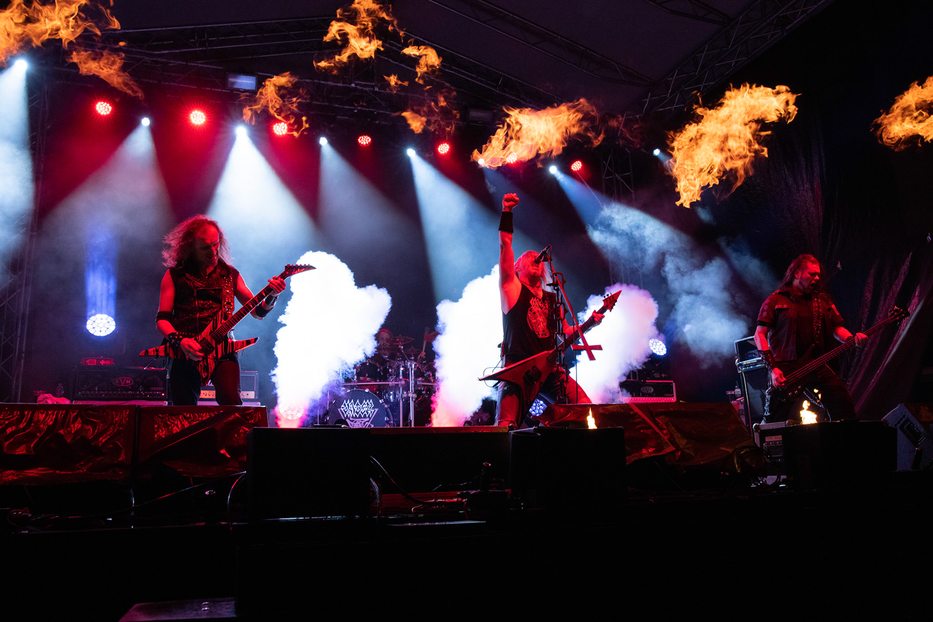 Vader - Death Metal - koncert w ramach Blitzkrieg MMXX warszawskia Progresja, Peter: Guitar + VocalsPajak: GuitarHal: BassJames: Drumsfot. Andrzej kaziq Wasilkiewicz/Reporter