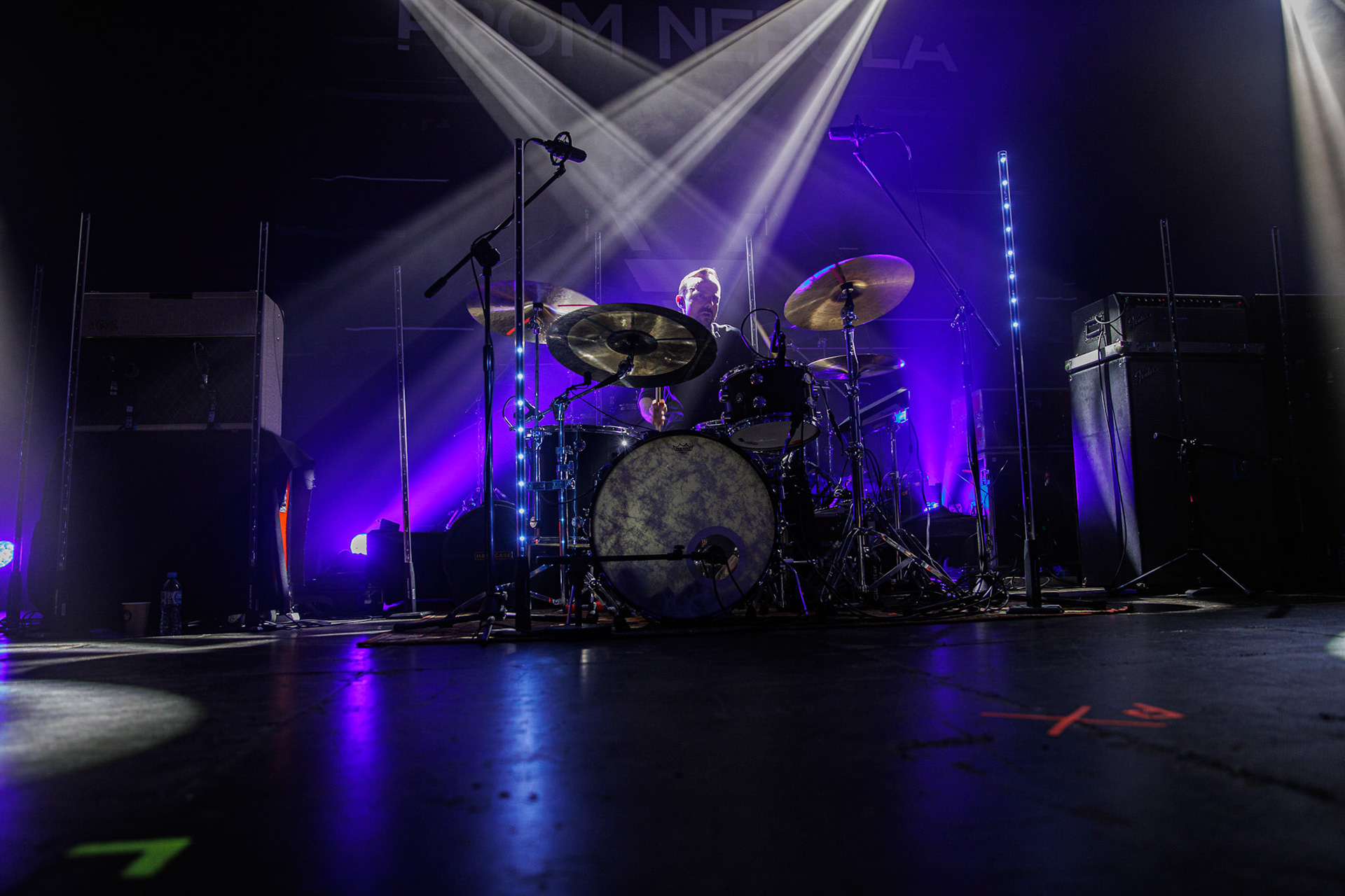 27.11.2021 TIDES FROM NEBULA koncert, Warszawa klub Progresja,Knock Out Productions, Mystic Production,Post-rock, muzyka alternatywna, progresywny rock.n/z Maciej Karbowski – gitara, instrumenty klawiszowen/z Przemek Weglowski – gitara basowan/z Tomasz Stolowski – perkusjaFot. Andrzej Wasilkiewicz/Reporter