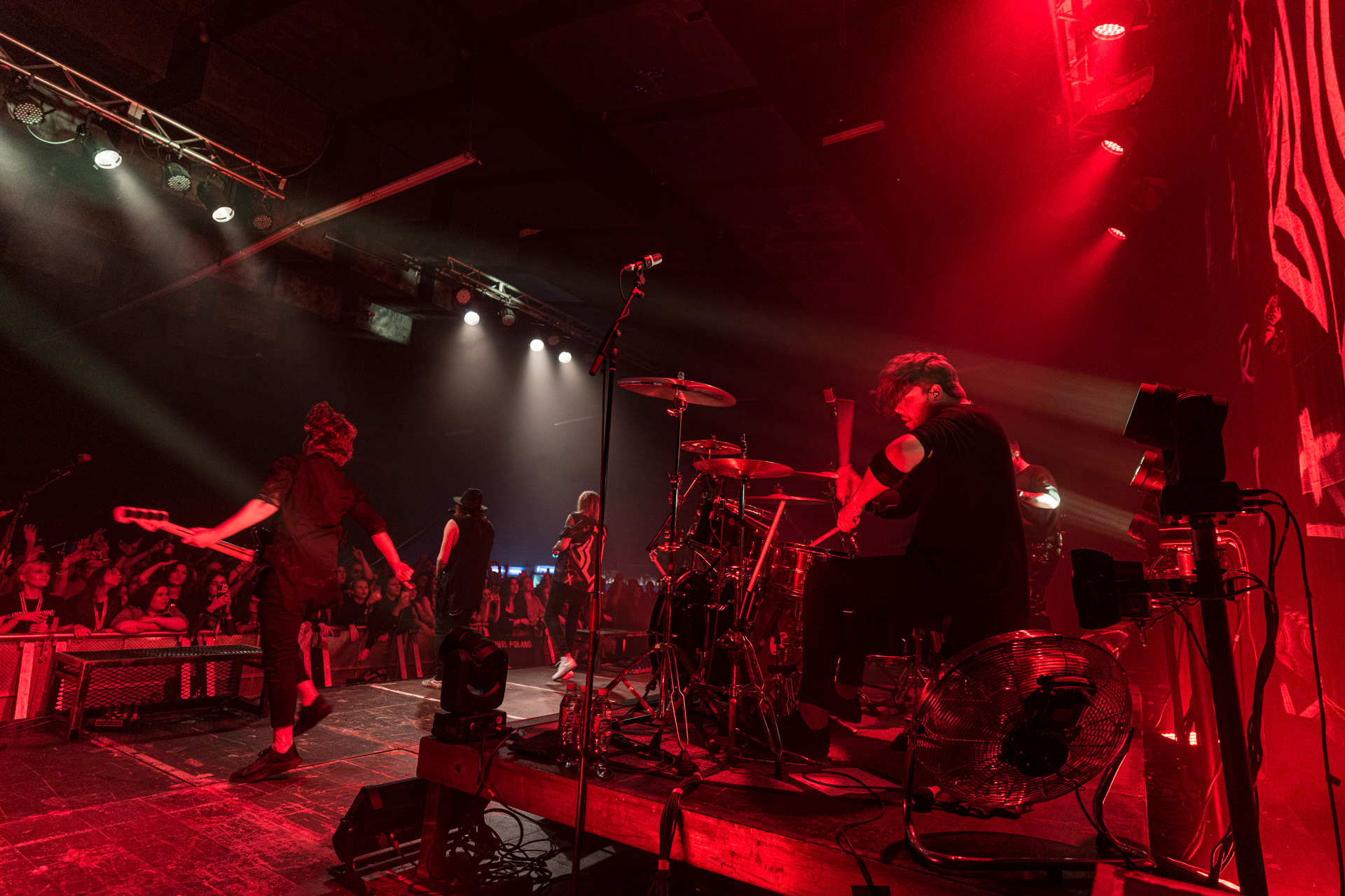 1.10.2022 Blind Channel – finski zespol rockowy zalozony w 2013 roku w Oulu, reprezentant Finlandii w Konkursie Piosenki Eurowizji 2021. Joel Hokka – vocals,Niko Moilanen – vocals,Joonas Porko – guitar,Olli Matela – bass,Tommi Lalli – drums,Aleksi Kaunisvesi – samples, percussion, DJProdukcja Winiary Bookings, patronat Antyradio, klub Progresja, Century Media,fot. Andrzej Wasilkiewicz/Reporter