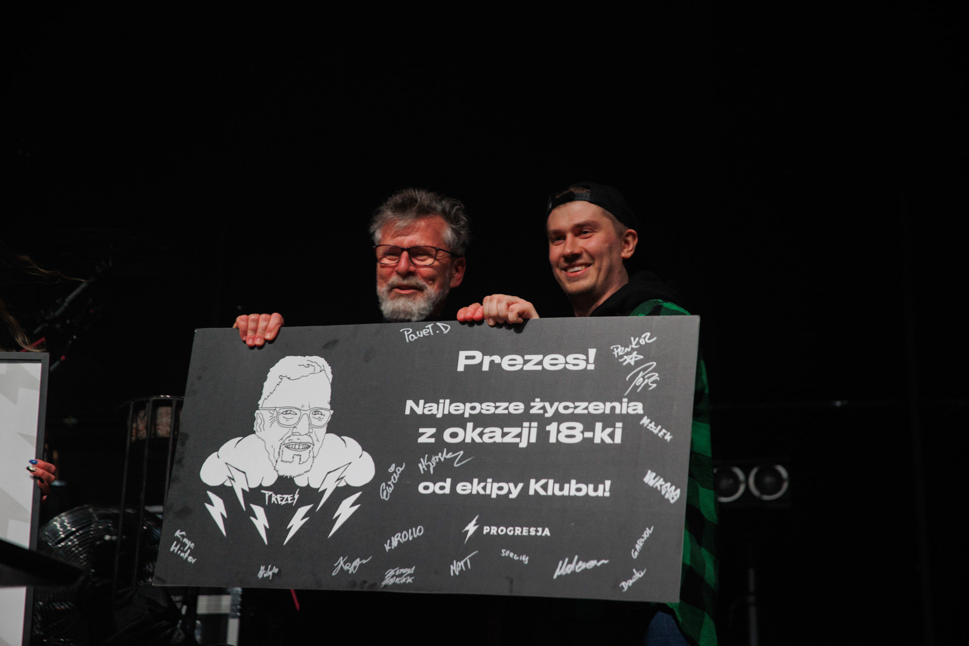 18.12.2021 Antysylwester Antyradia, 18 lat klubu Progresja,n/z Marek „Prezes” Laskowski, fot. Andrzej Wasilkiewicz/Reporter