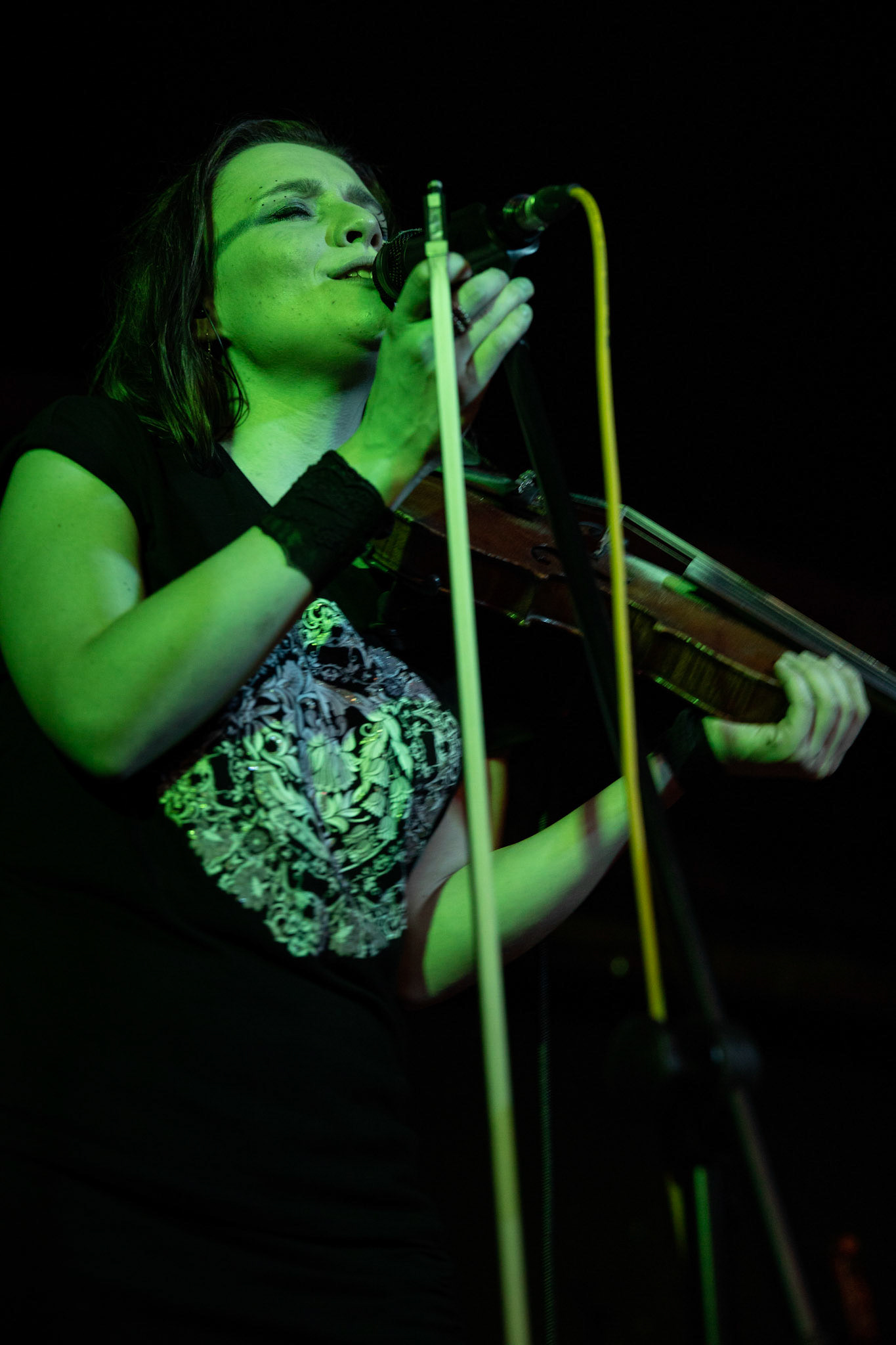 Żywiołak - biometal, folk, ethno sound,
Robert Jaworski - fidel renesansowa, wokal, lira korbowa,
Kamil Strzyżewski - gitara basowa, lutnia,
Wiktoria Kwiatkowska - śpiew, 
Zuza Ciszewska - śpiew, skrzypce,
Michał Lange - perkusja,
Szyszka Leśna - skrzypce ,wokal wspomagający,
Warszawa, klub Potok Drugi Dom Ludzi Rocka,
fot. Andrzej kaziq Wasilkiewicz