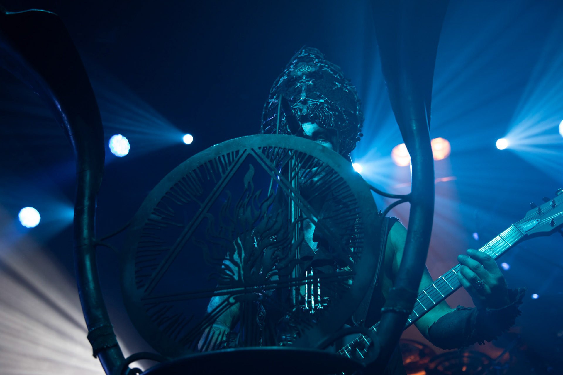 14.12.2018r. Behemoth koncert Merry Christless - Warszawa Progresja, Adam "Nergal" Darski – gitara, wokal prowadzący, 
Zbigniew "Inferno" Promiński – perkusja,
Tomasz "Orion" Wróblewski – gitara basowa, Patryk "Seth" Sztyber – gitara,  fot. Andrzej Wasilkiewicz/Reporter